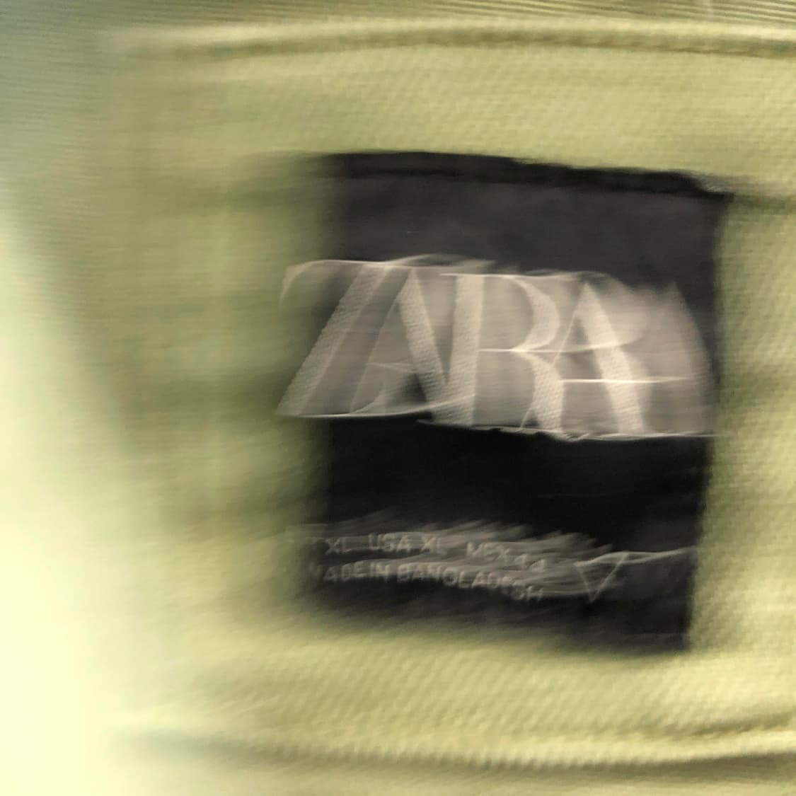 자라 워싱 카키 트러커자켓 XL 상품이미지5