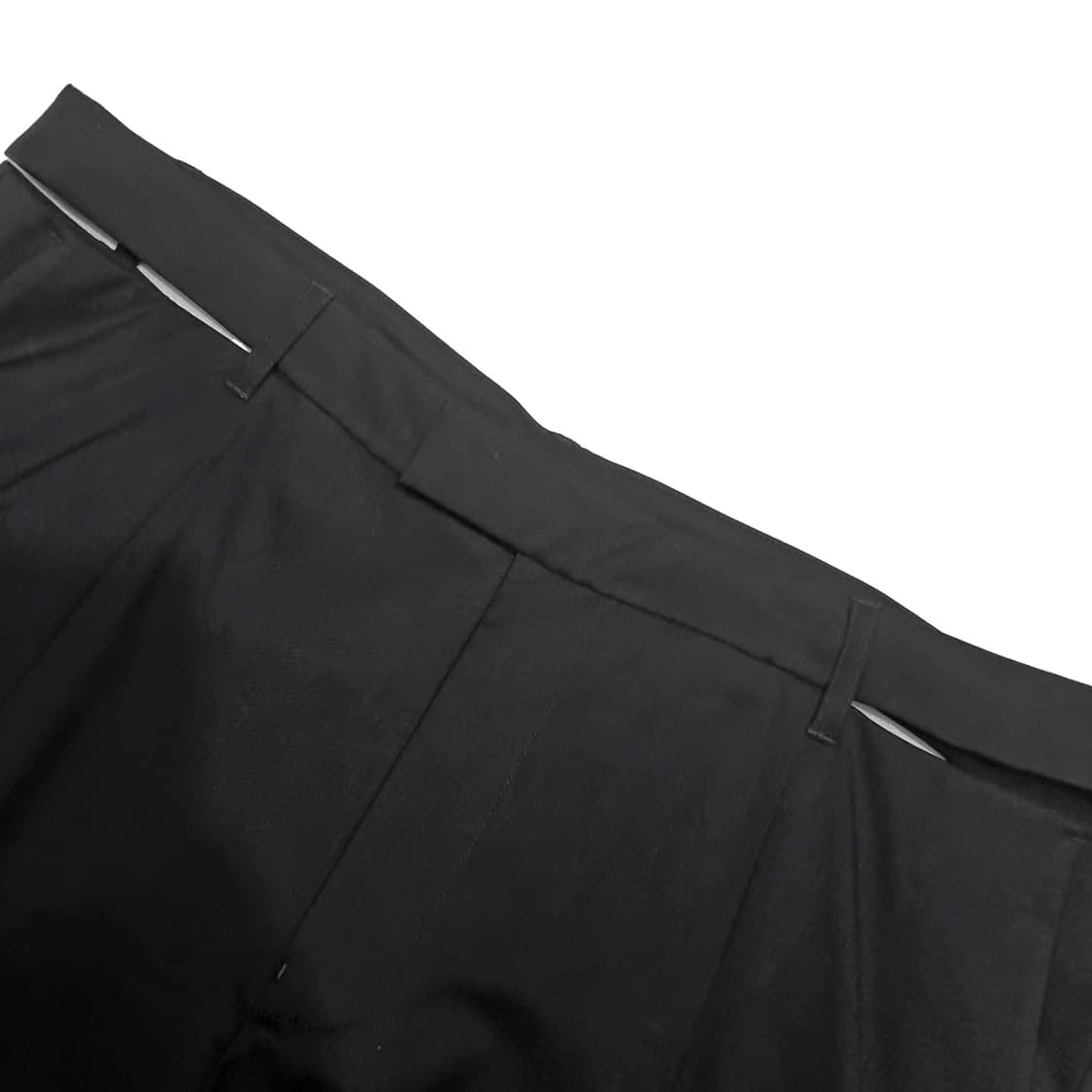 헬무트 랭 - 웨이스트 슬릿 쇼츠 - 블랙 - 36 상품이미지4