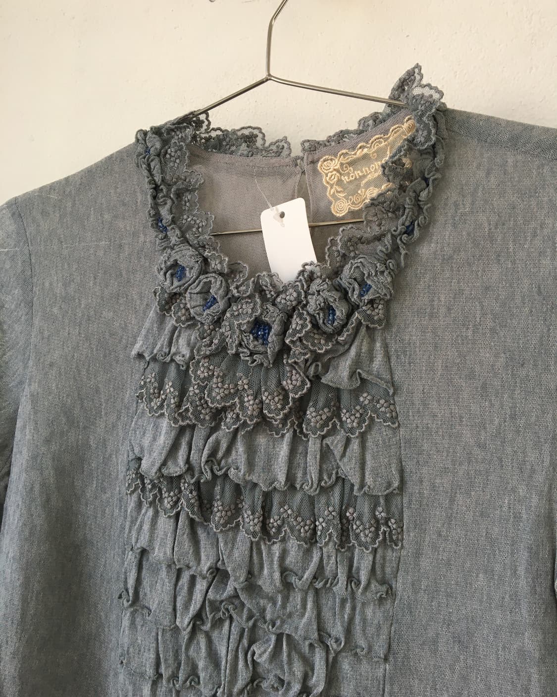 Lace frill point knit 상품이미지5