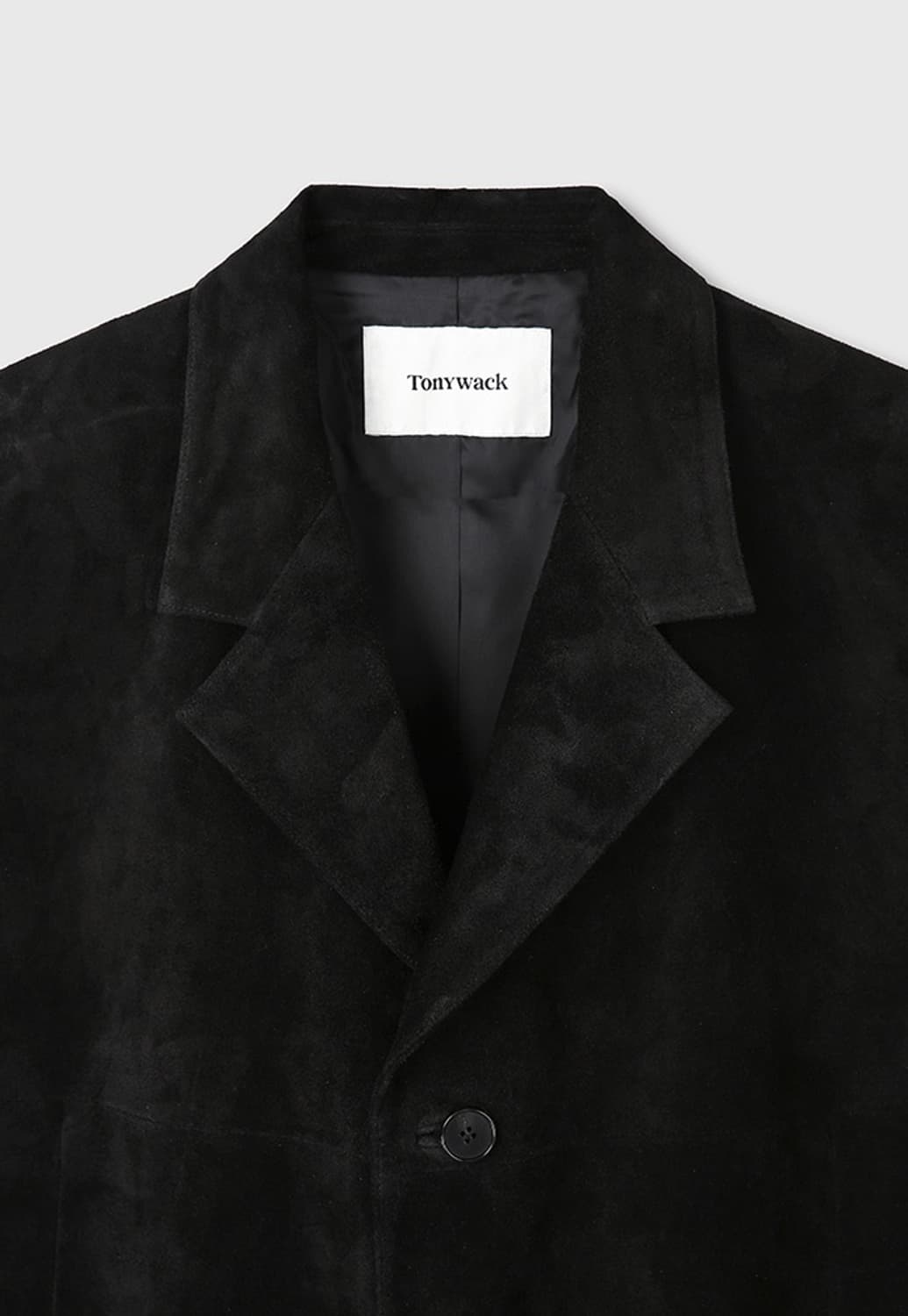 토니웩 스웨이드 롱코트 블랙 유일매물 상품이미지3