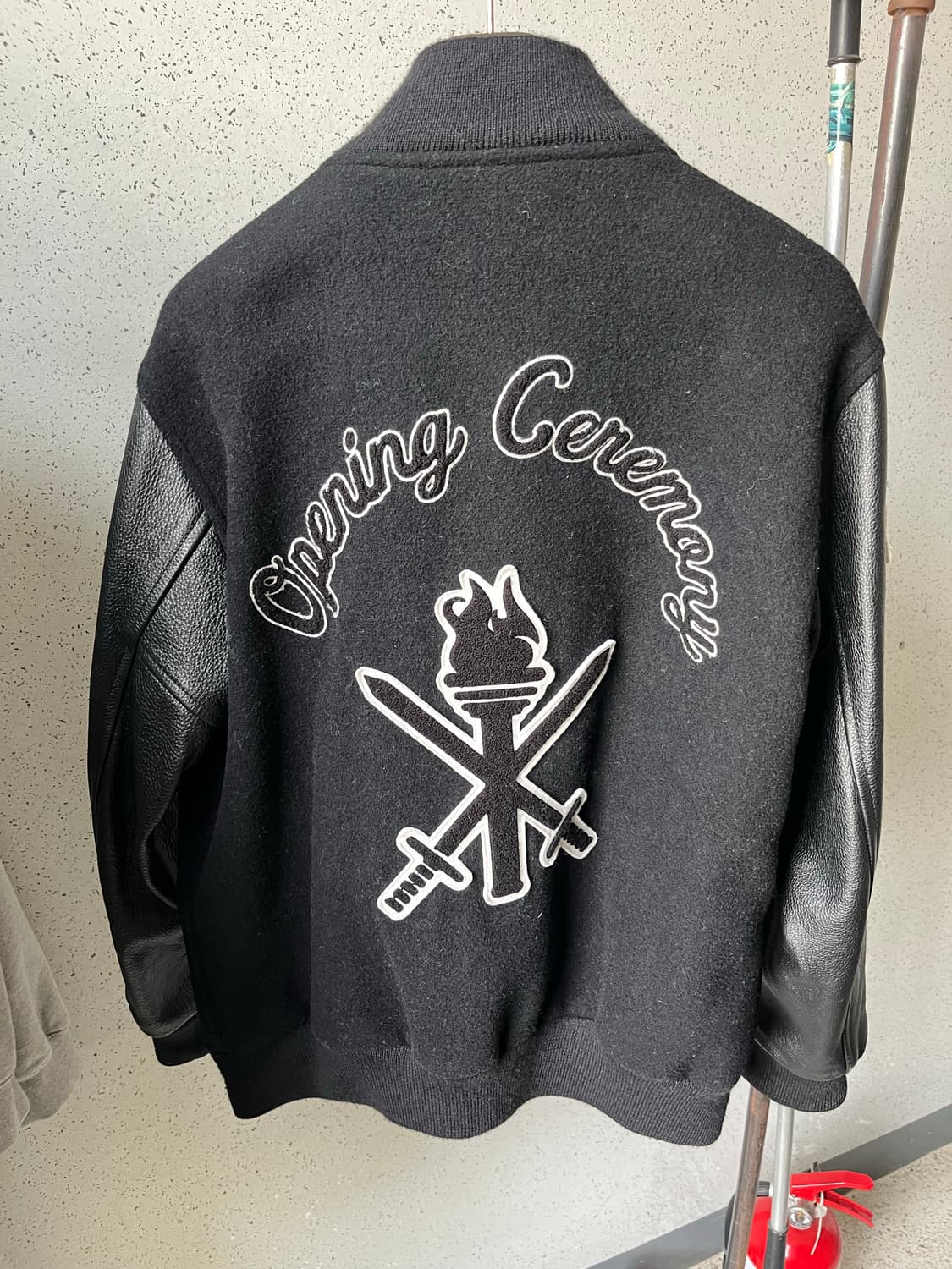 오프닝 세레모니 기죽 바시티 자켓 상품이미지2