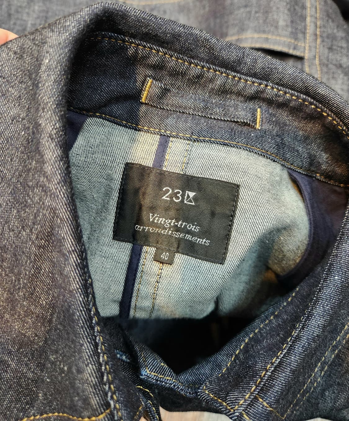 일본판 23ku 데님 코트(코튼 +리넨 블렌드) 상품이미지8