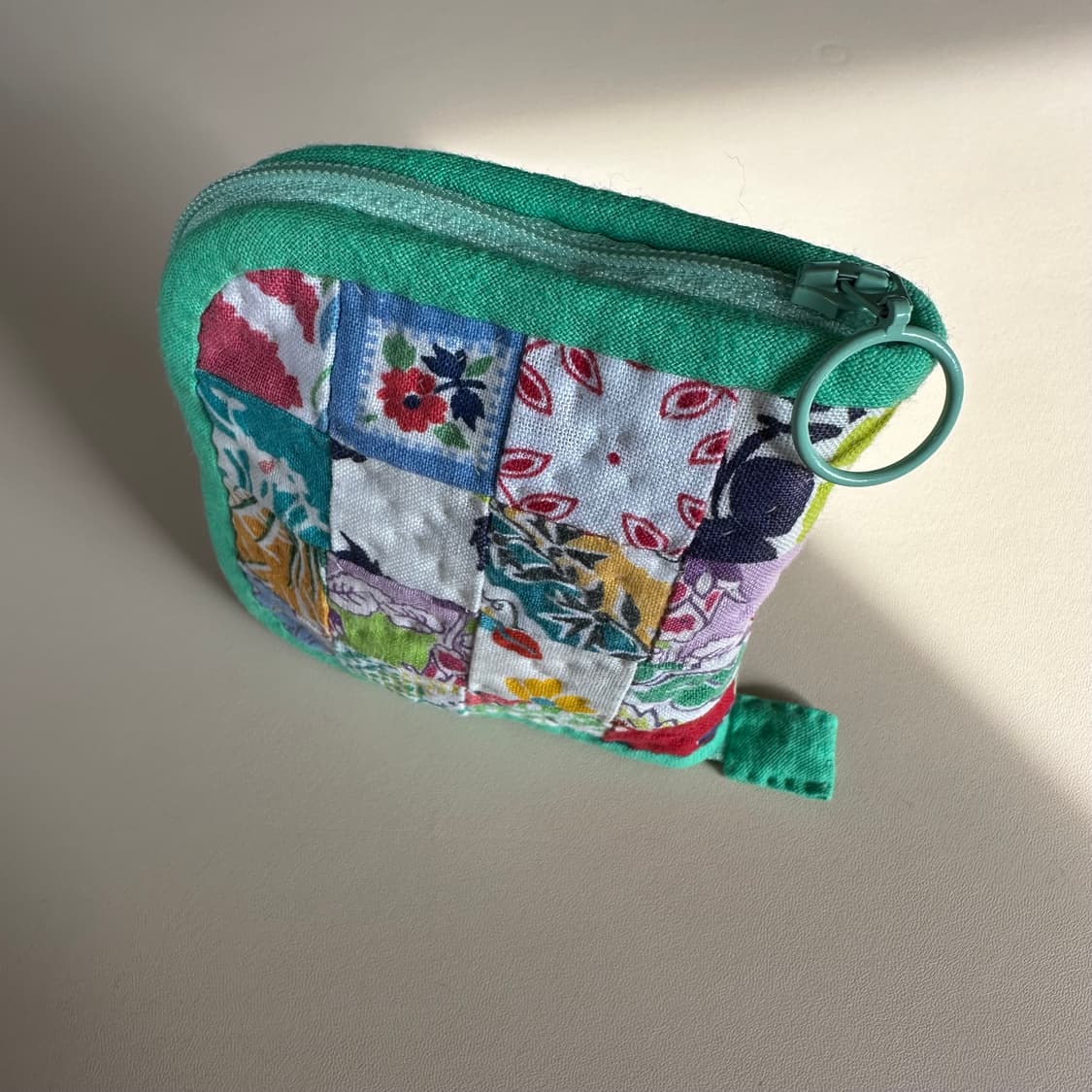 미국 빈티지 원단, 피드색 파우치 / 핸드메이드 상품이미지7