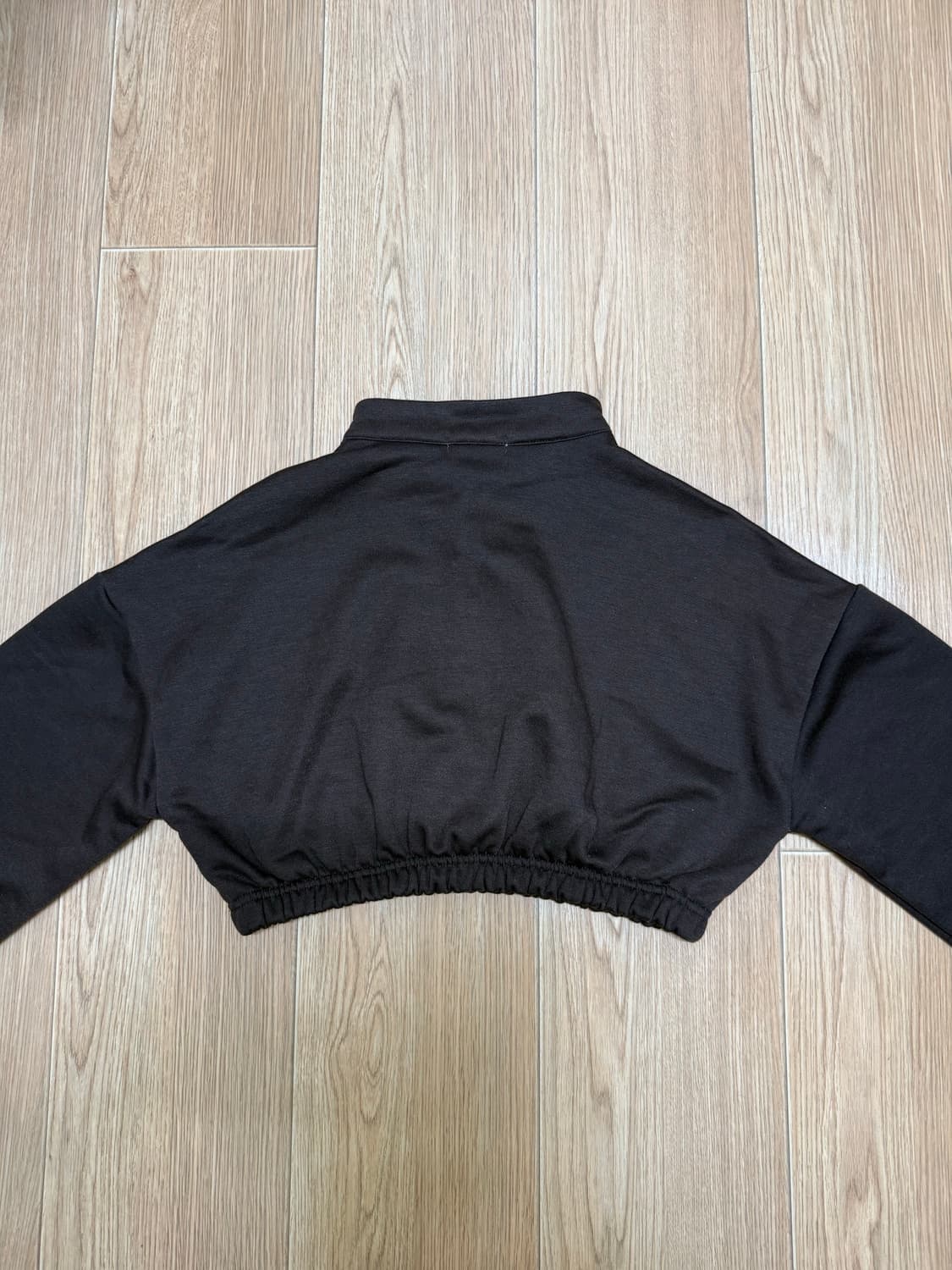 다크브라운 하프집업 크롭 셋업 상품이미지4