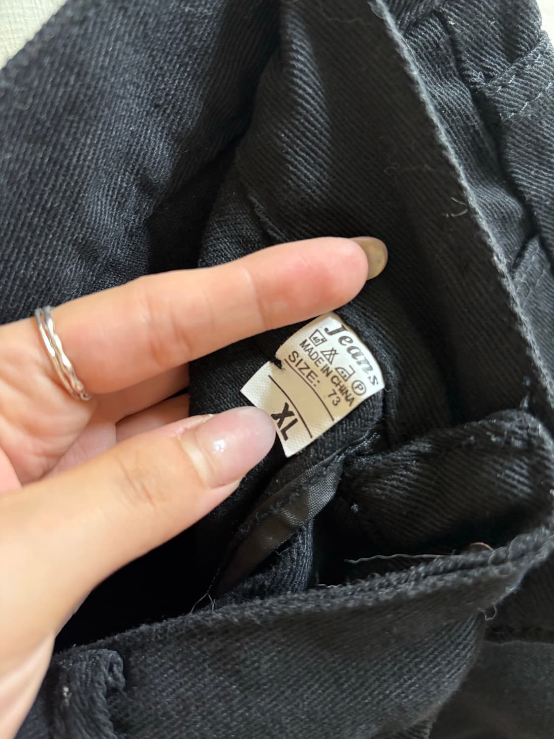 흑청 데님 미니 스커트  상품이미지4