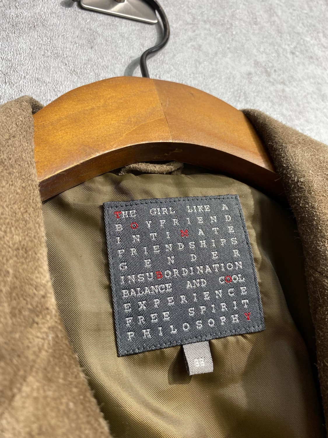 [S] 90-00s TOMBOY 톰보이 소가죽 스웨이드 3버튼 자켓 상품이미지6