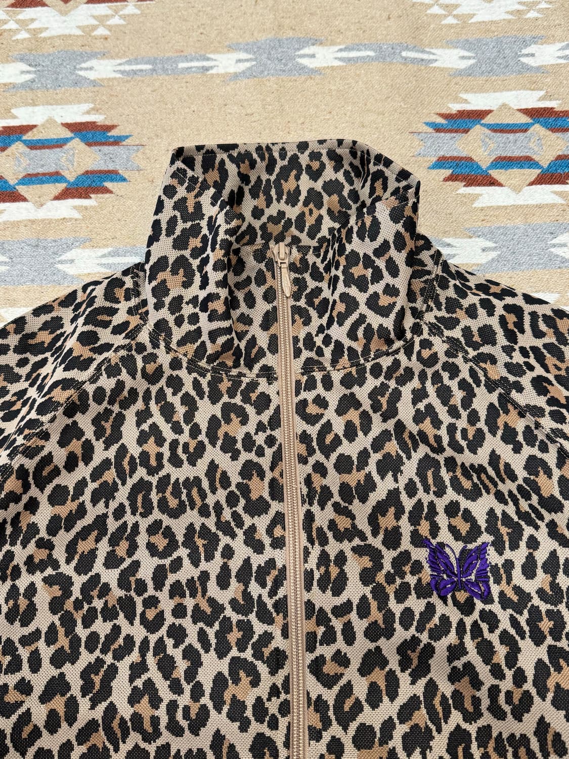 [L] 니들스 자카드 레오파드 트랙 자켓  상품이미지4