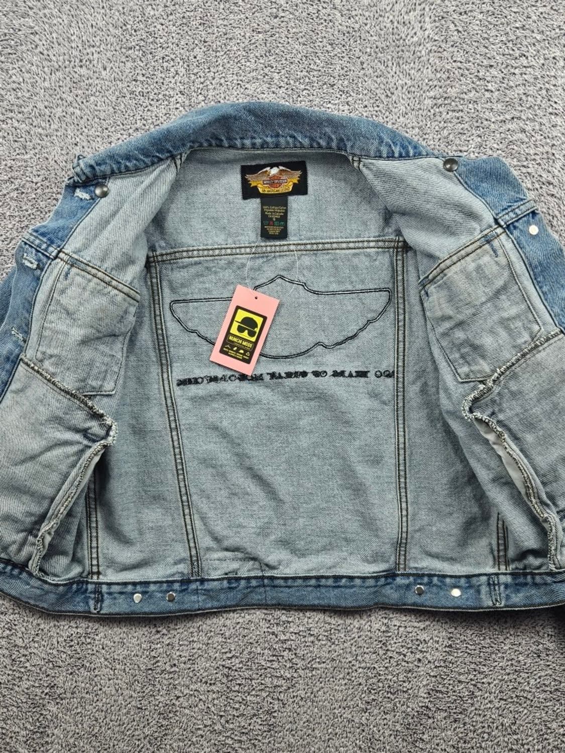 할리데이비슨 100주년 윙즈 데님 트러커 자켓 ( S ) / 11585 상품이미지10