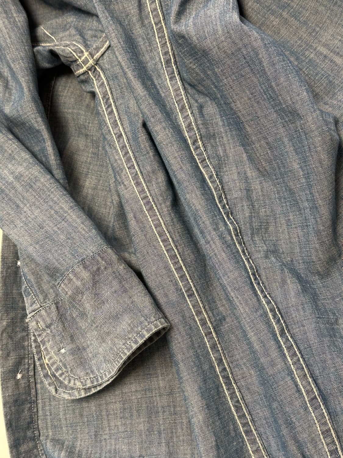 Indigo Japanese chambray shirt 상품이미지9