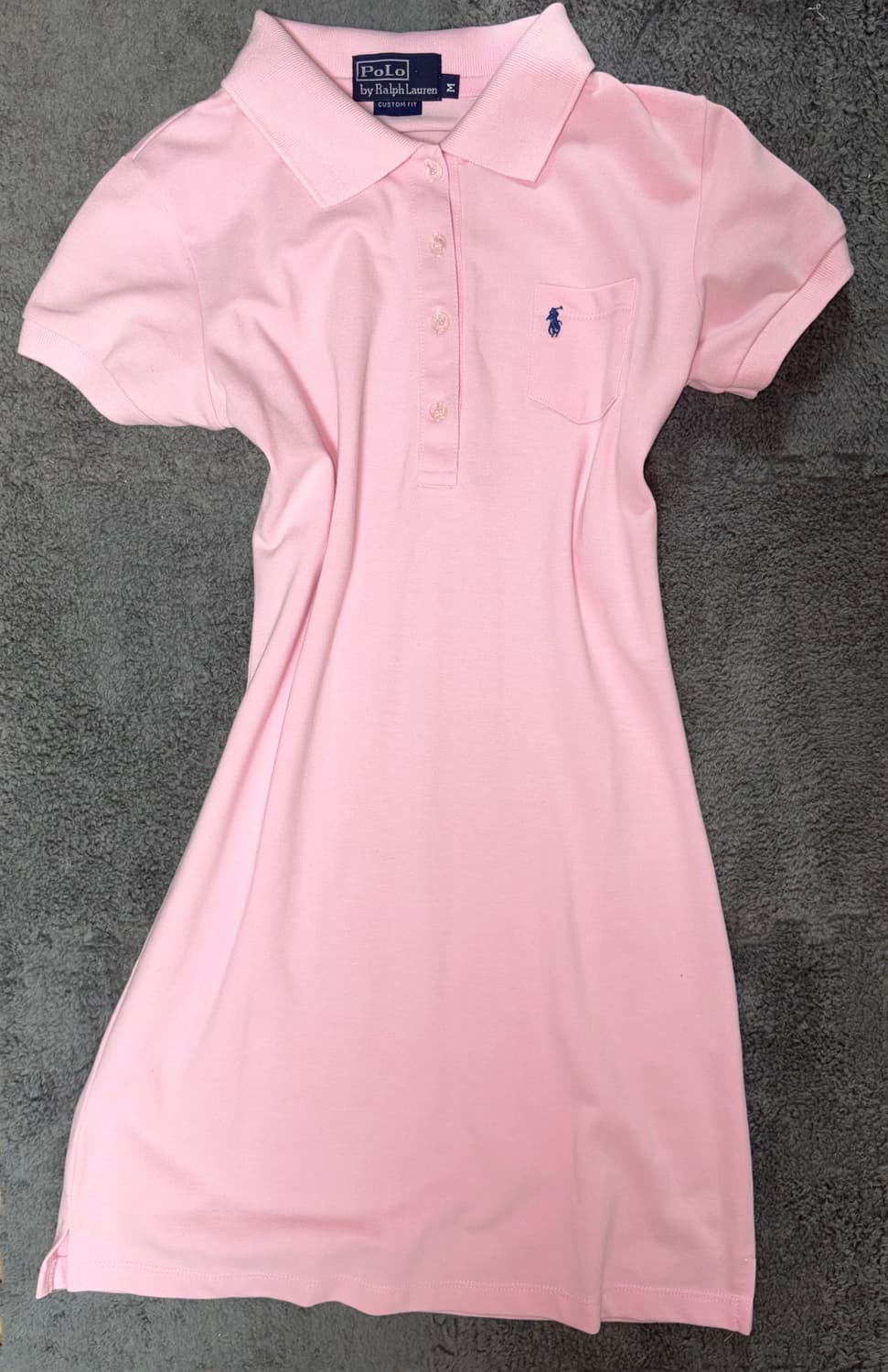 폴로 POLO 연핑크 카라 원피스 상품이미지1
