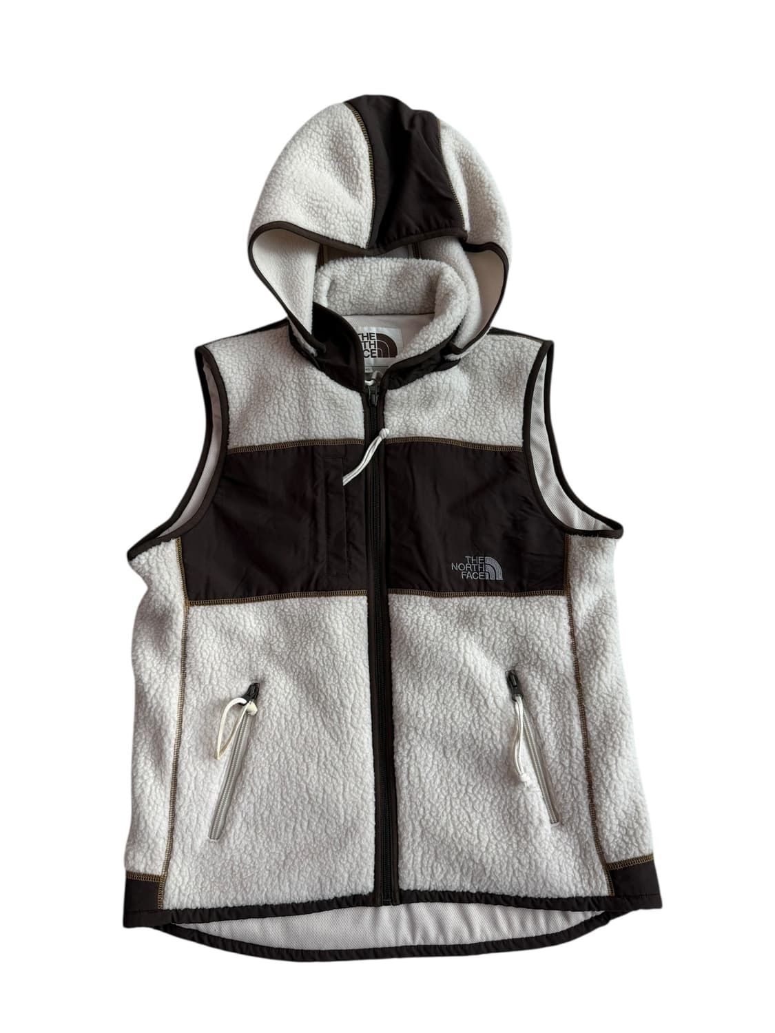 노스페이스 브라운 후리스 베스트 집업 상품이미지5