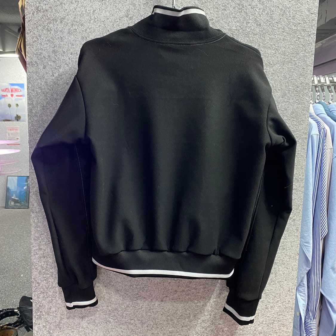 본네 패치 블랙 트랙 자켓 집업 B3651 상품이미지5