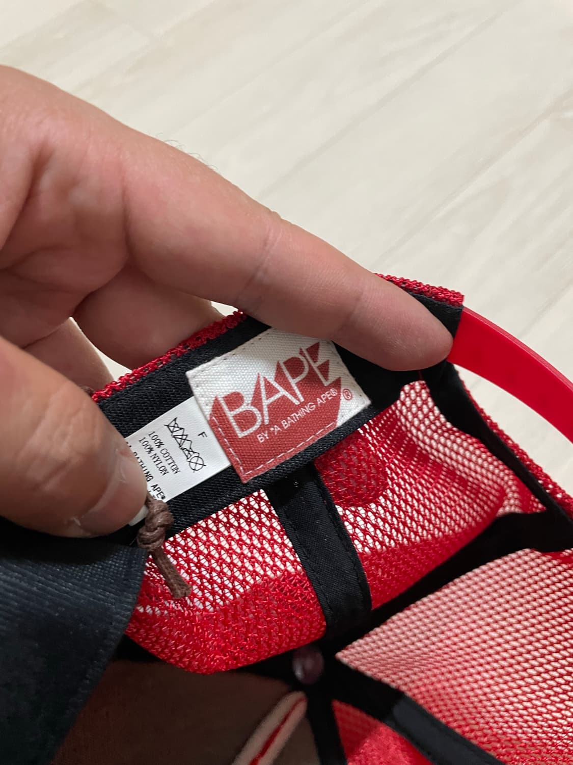 올드 베이프 nyc로고 메쉬 캡 상품이미지3