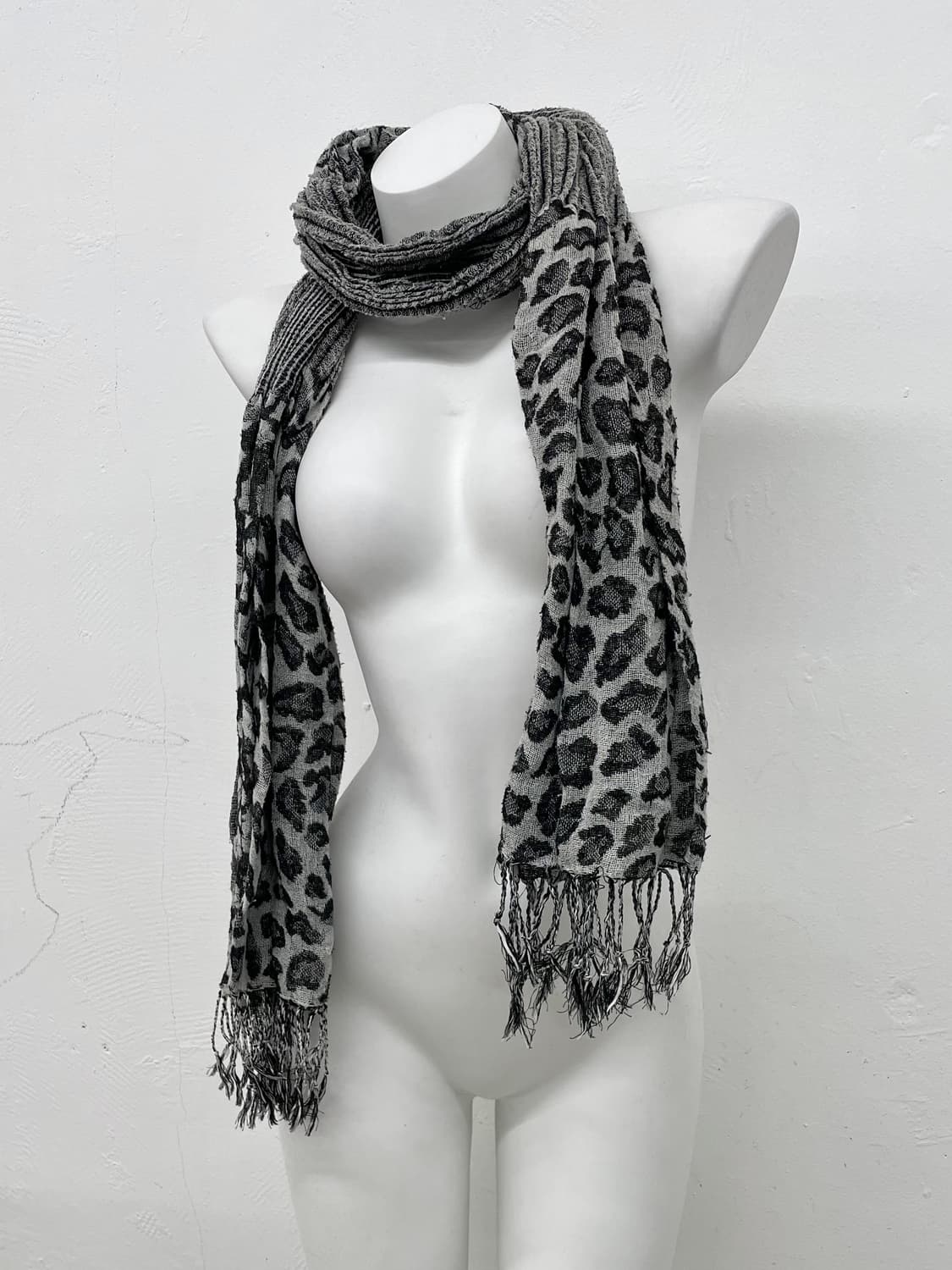 펑크 레오파드 수술 머플러  상품이미지1