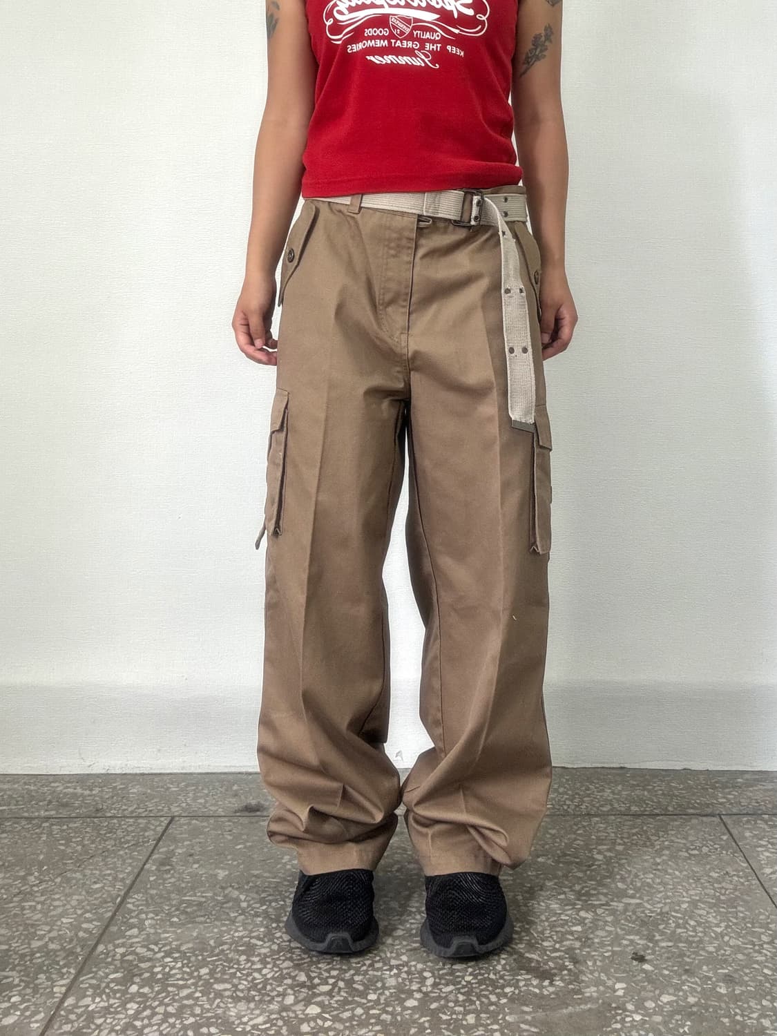 베이지 카고 팬츠 상품이미지3