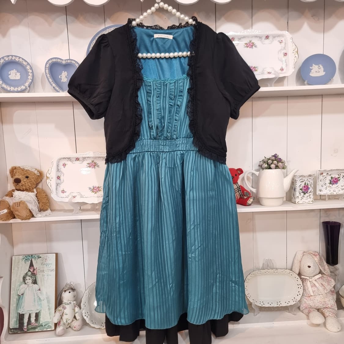 (axes femme엑시즈팜)  스트라이프 원피스 상품이미지1