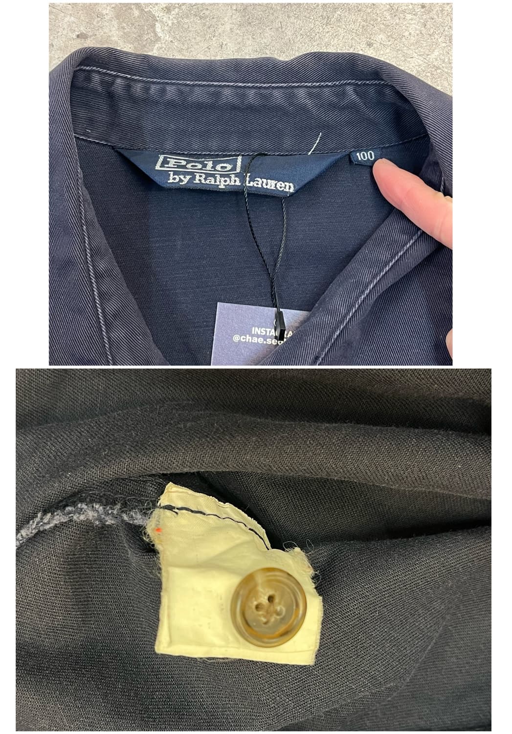 폴로 블루종 자켓 네이비 100 #csz3002 상품이미지3