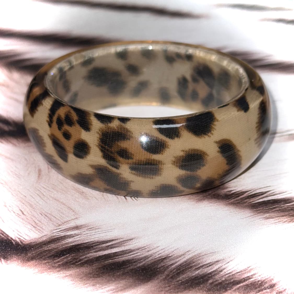 일본 빈티지 시부야 갸루 호피 레오파드 뱅글 팔찌 상품이미지1