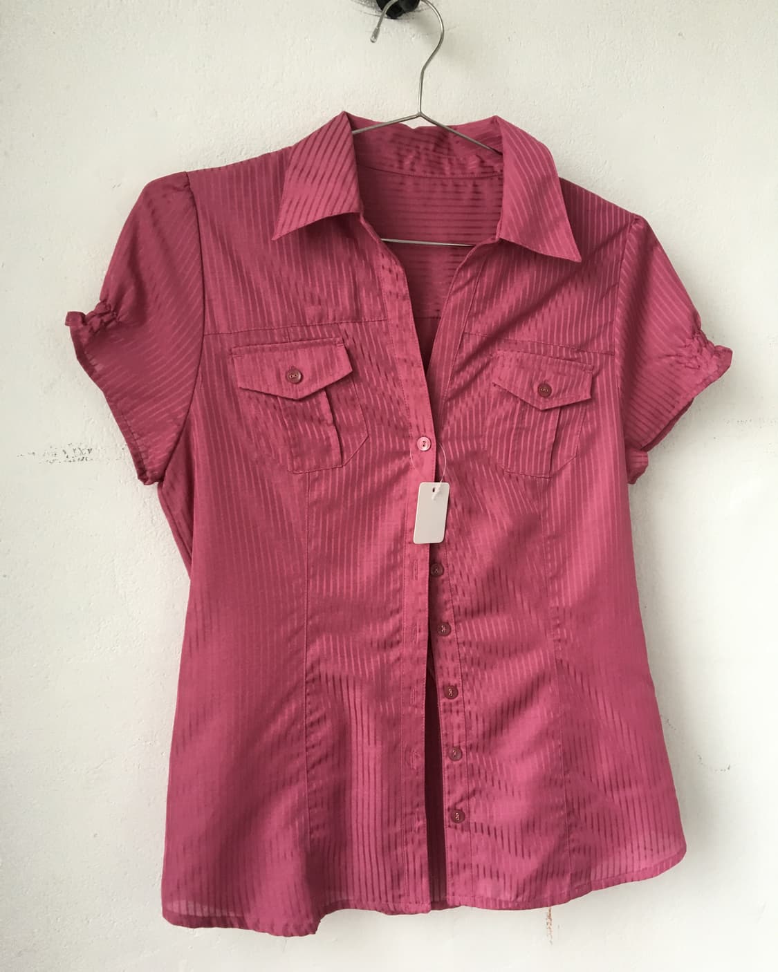 Stripe pattern pocket shirt 상품이미지3