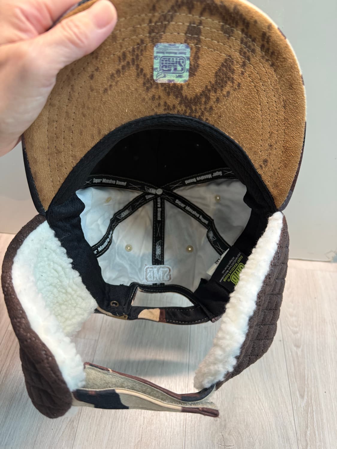 SMB supper masive bound 양털 카모 스냅백 상품이미지3