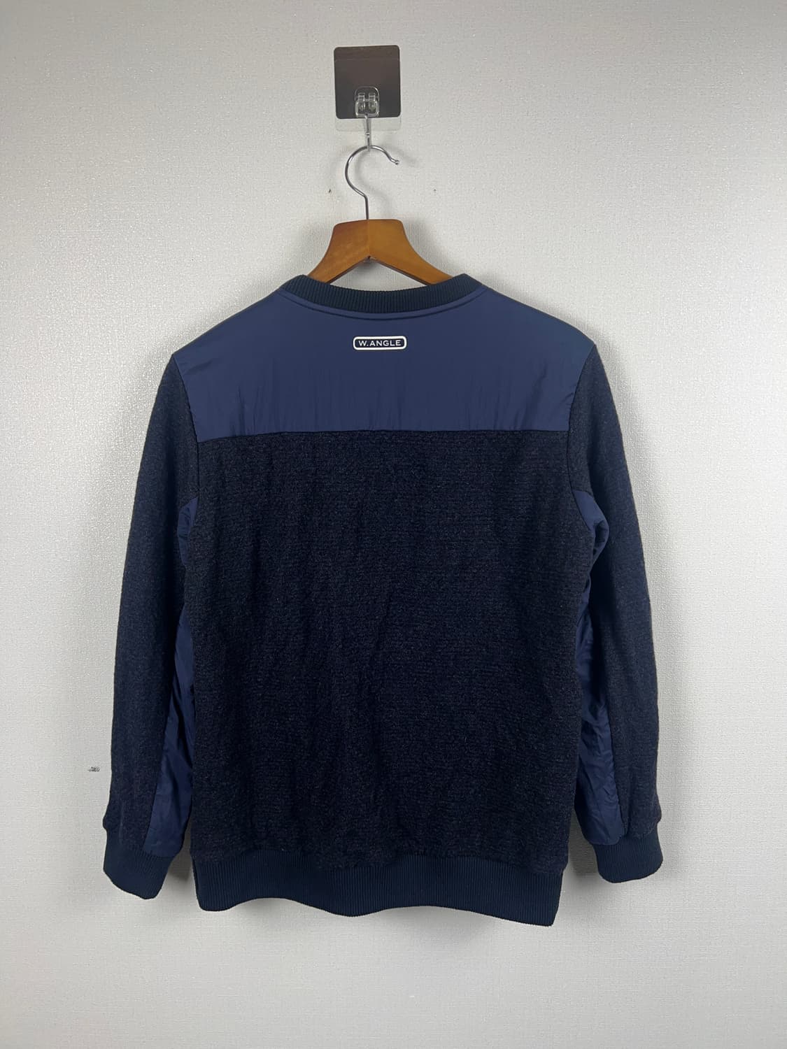 와이드앵글 남성 울 퀼팅 방풍 맨투맨 M 상품이미지4