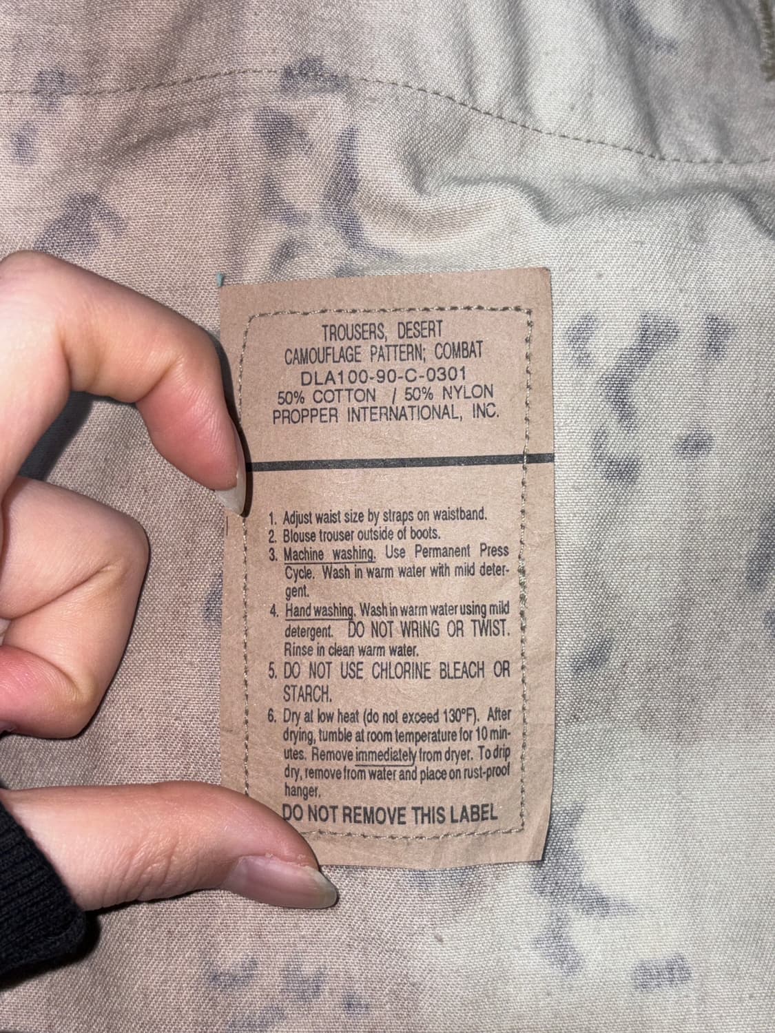 90's 미군 초코칩 사막카모 카고팬츠 상품이미지8
