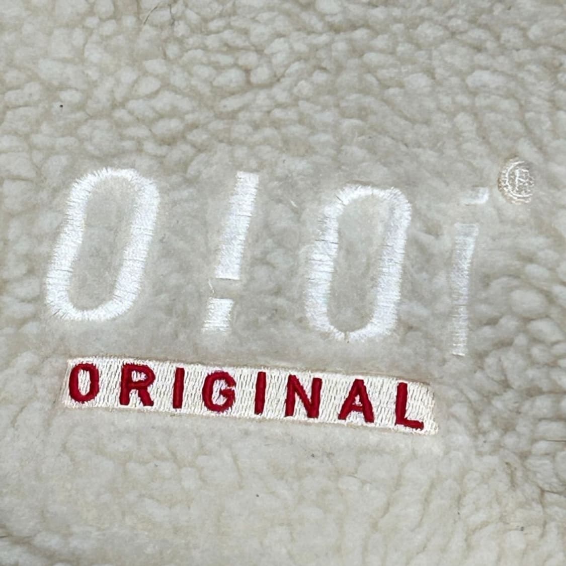 오아이오아이 아이보리 양털 후리스 집업 자켓 M 상품이미지2