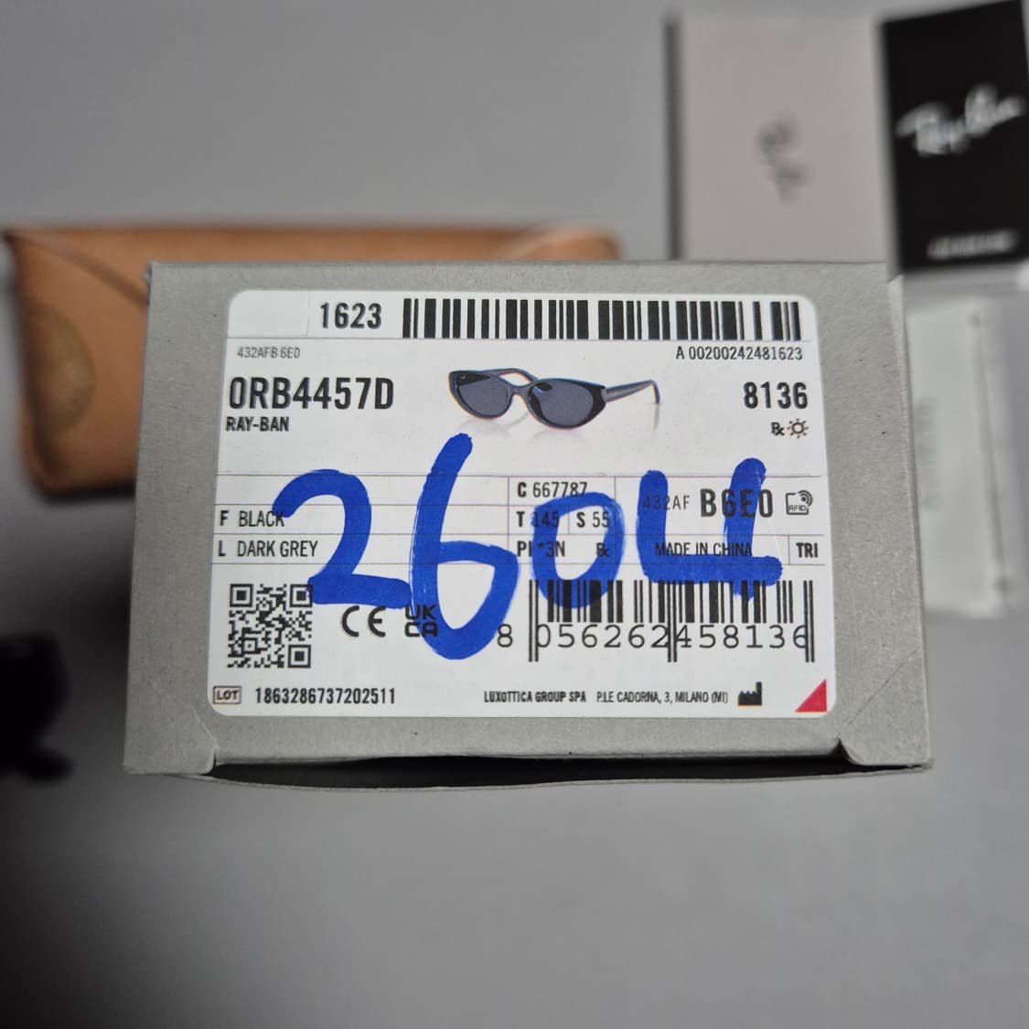 레이밴(레이벤) 캣아이 블랙 선글라스 RB4457D 상품이미지8