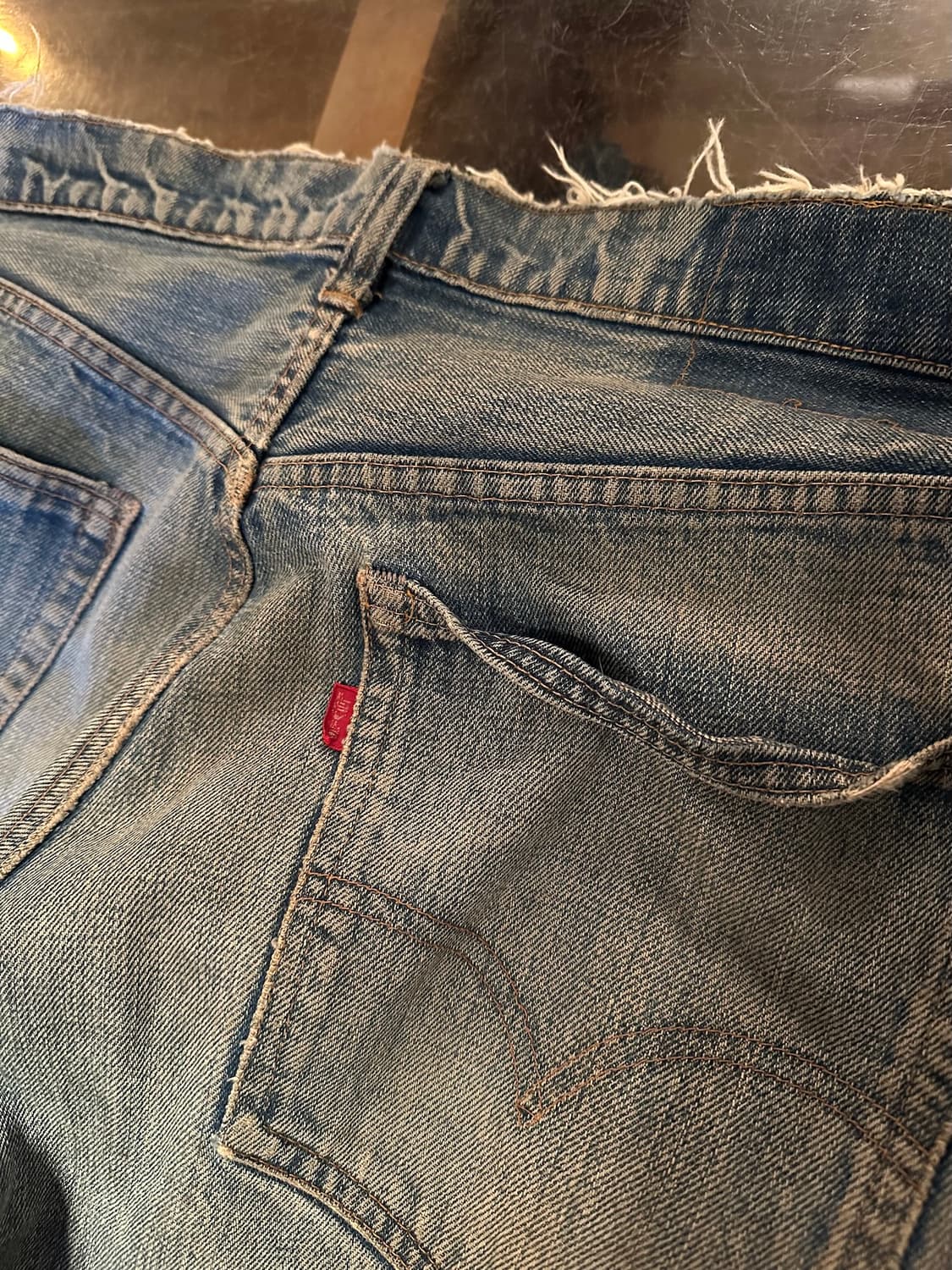 70s USA 빈티지 리바이스 505 66전기 셀비지 데님 팬츠 501 상품이미지7