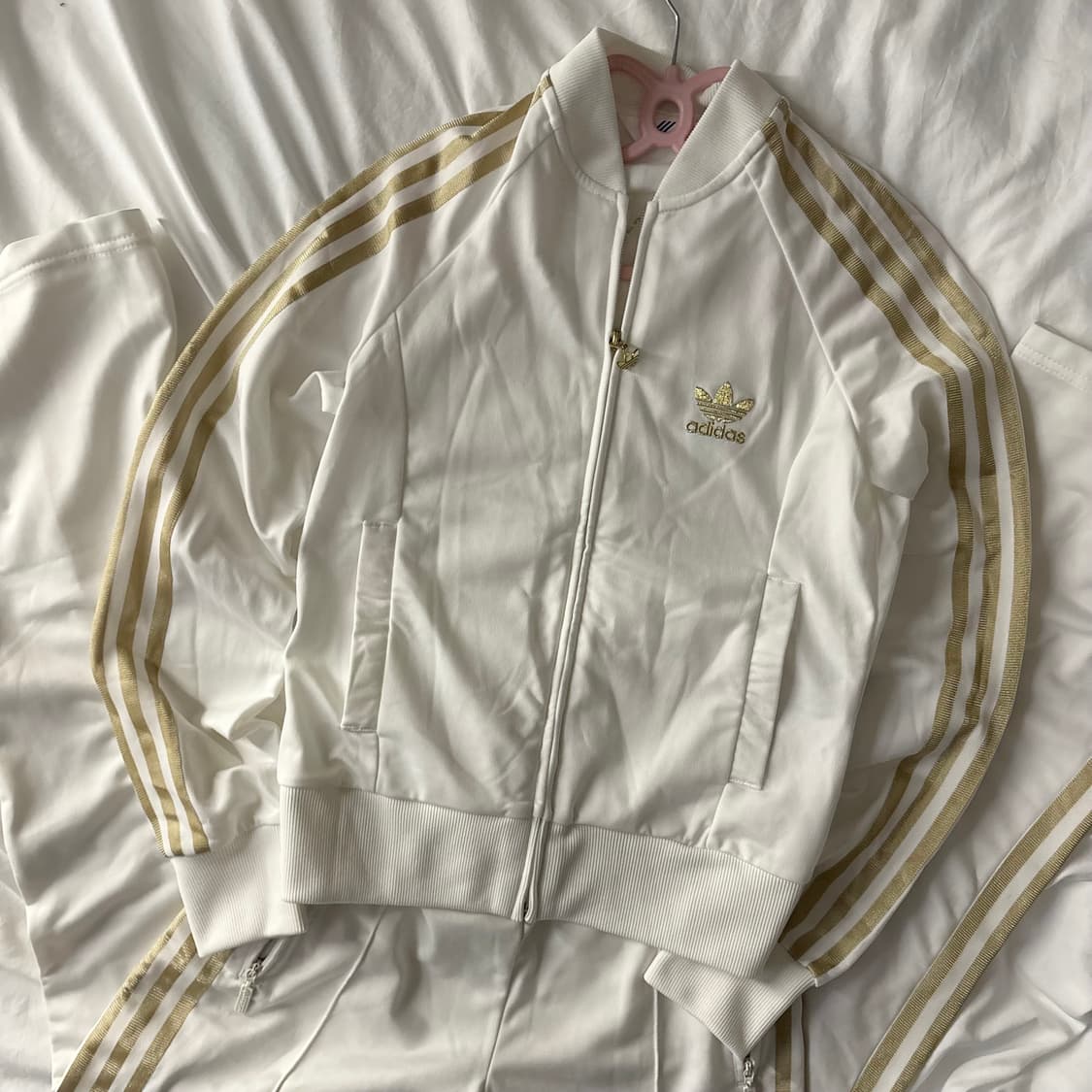 아디다스 화이트 골드 져지 세트 상품이미지2
