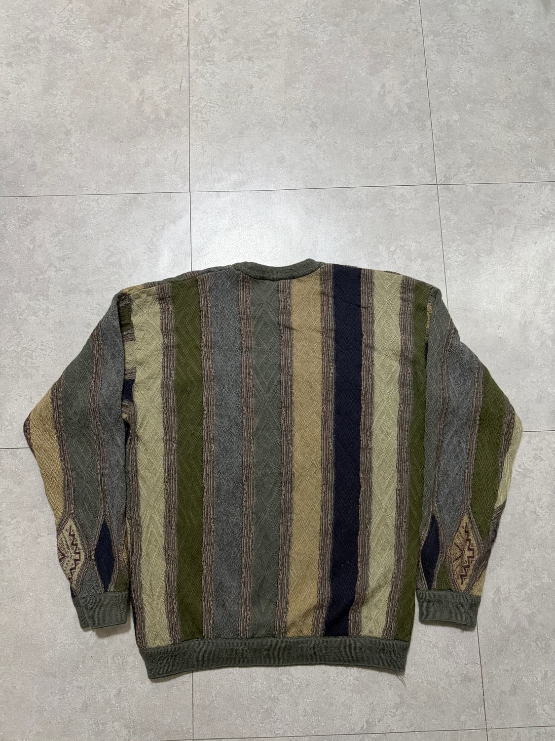 00s  오스트레일리아 빈티지 쿠지패턴 케이블 니트  95~100size 상품이미지5