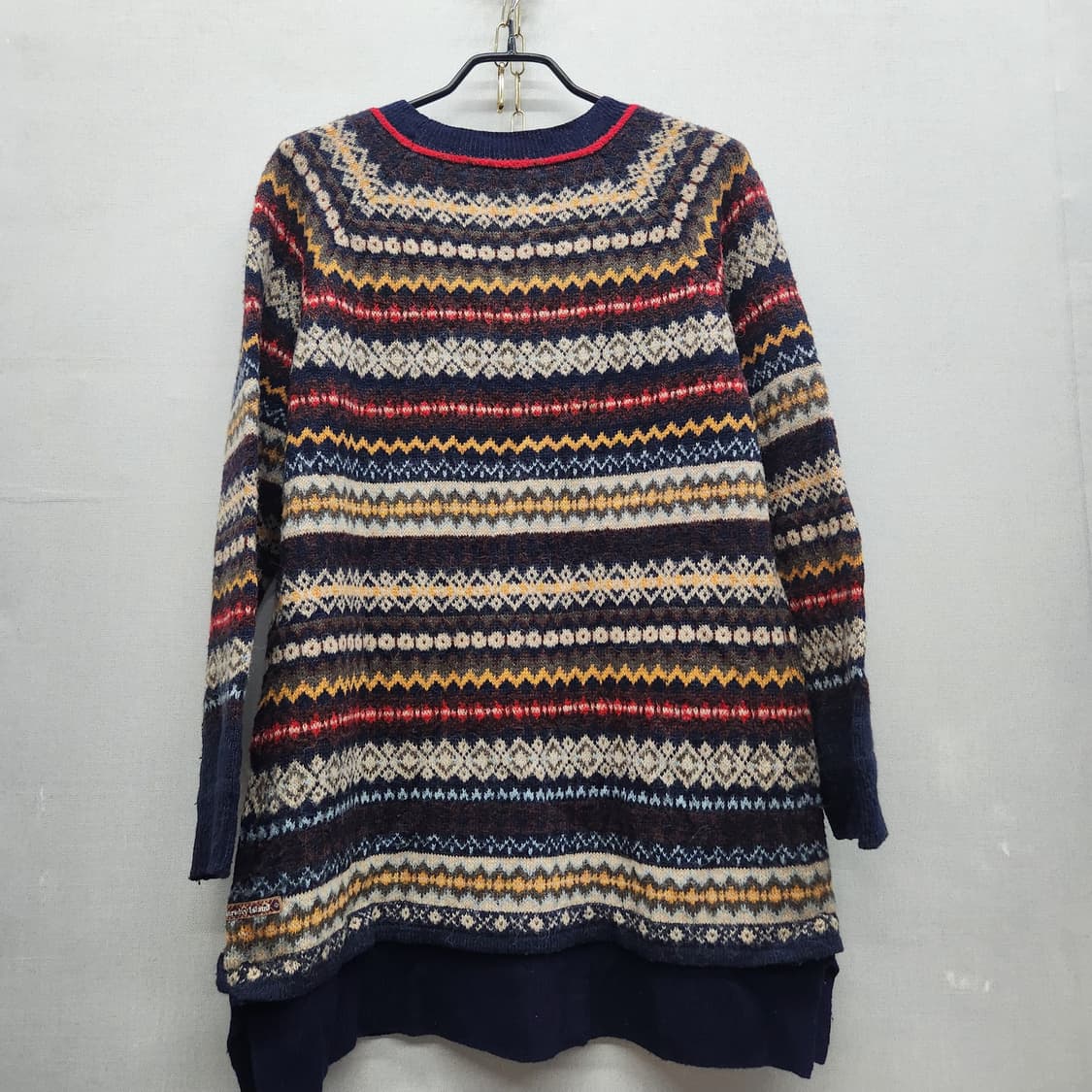 써스데이아일랜드 페어아일 패턴 니트 S(M) 상품이미지4