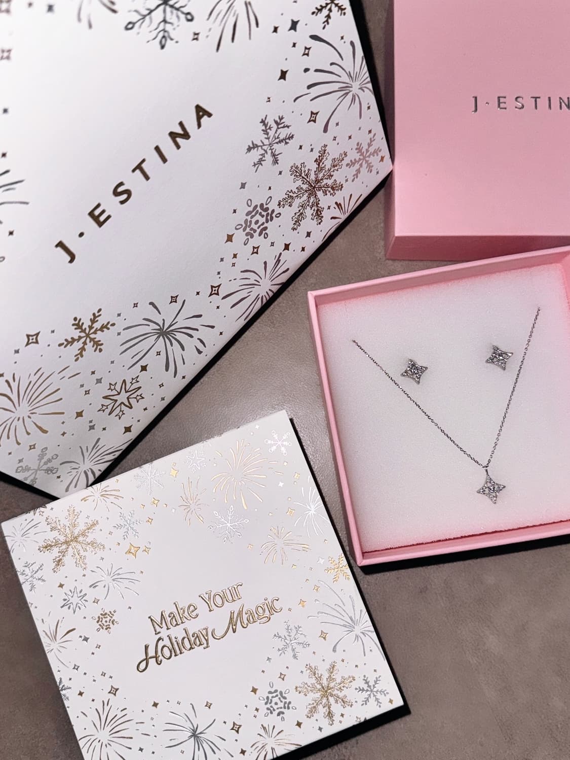 제이에스티나 목걸이 + 귀걸이 세트 상품이미지5