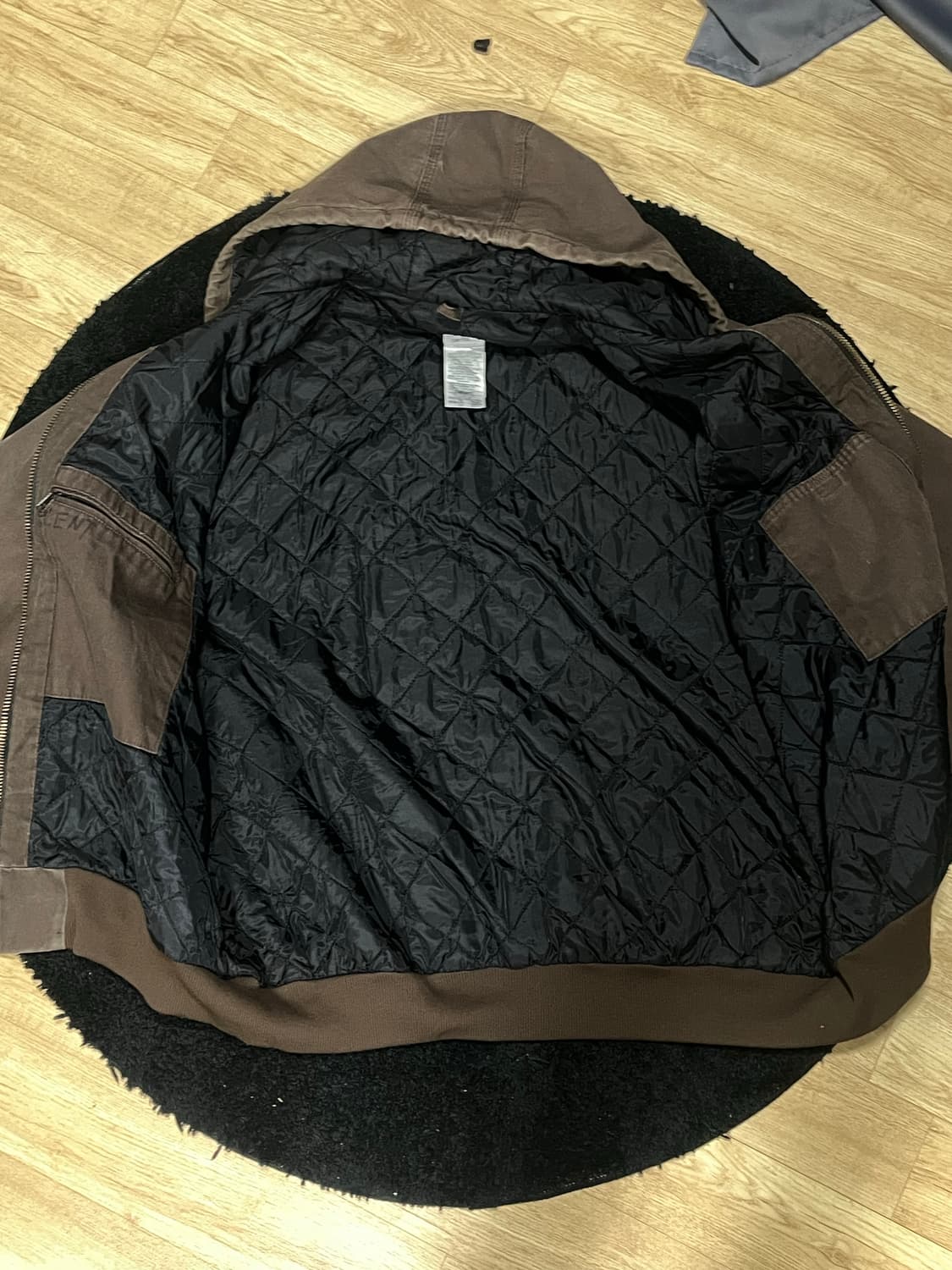 칼하트 J280 덕 액티브 후드 자켓 다크브라운  상품이미지4