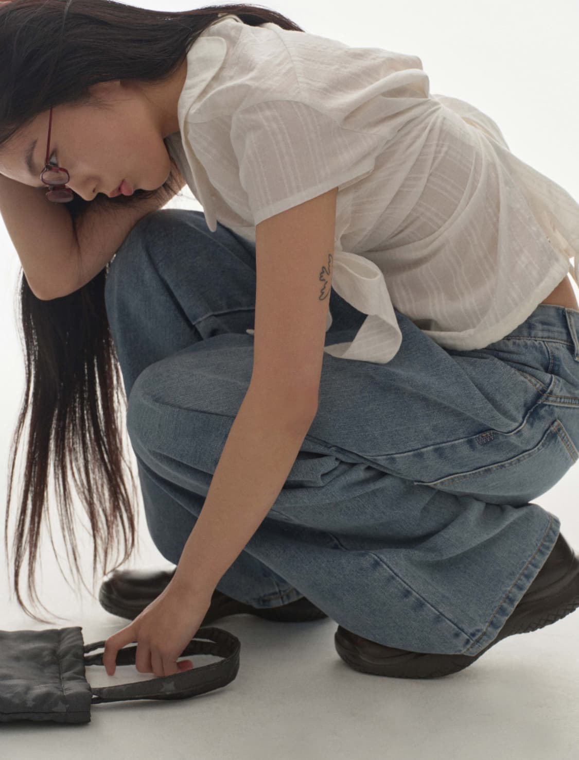 코이세이오 w 스티치 데님 팬츠 상품이미지2