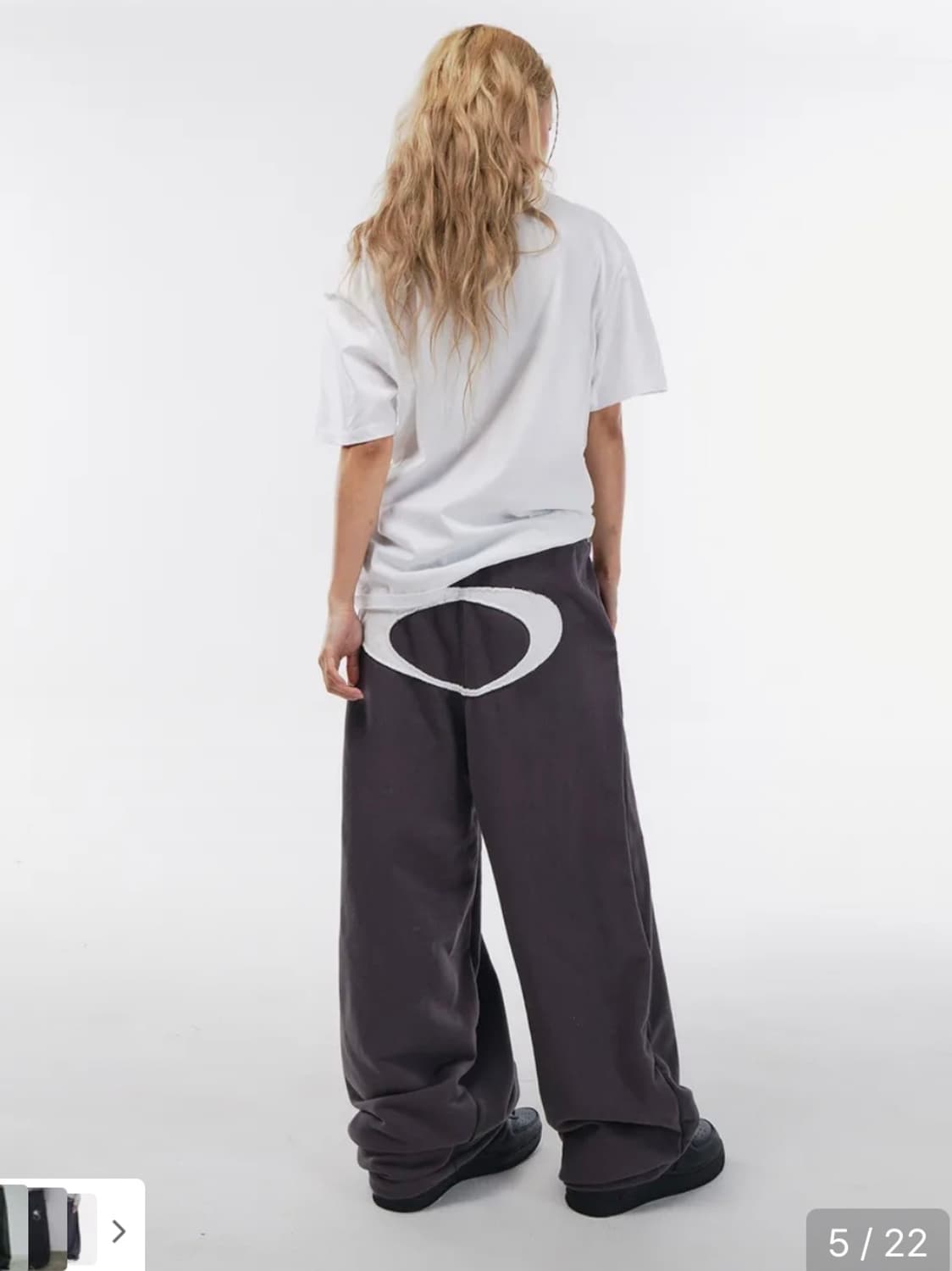 스켈리웩 로고 아플리케 스웨트 팬츠 M 상품이미지3