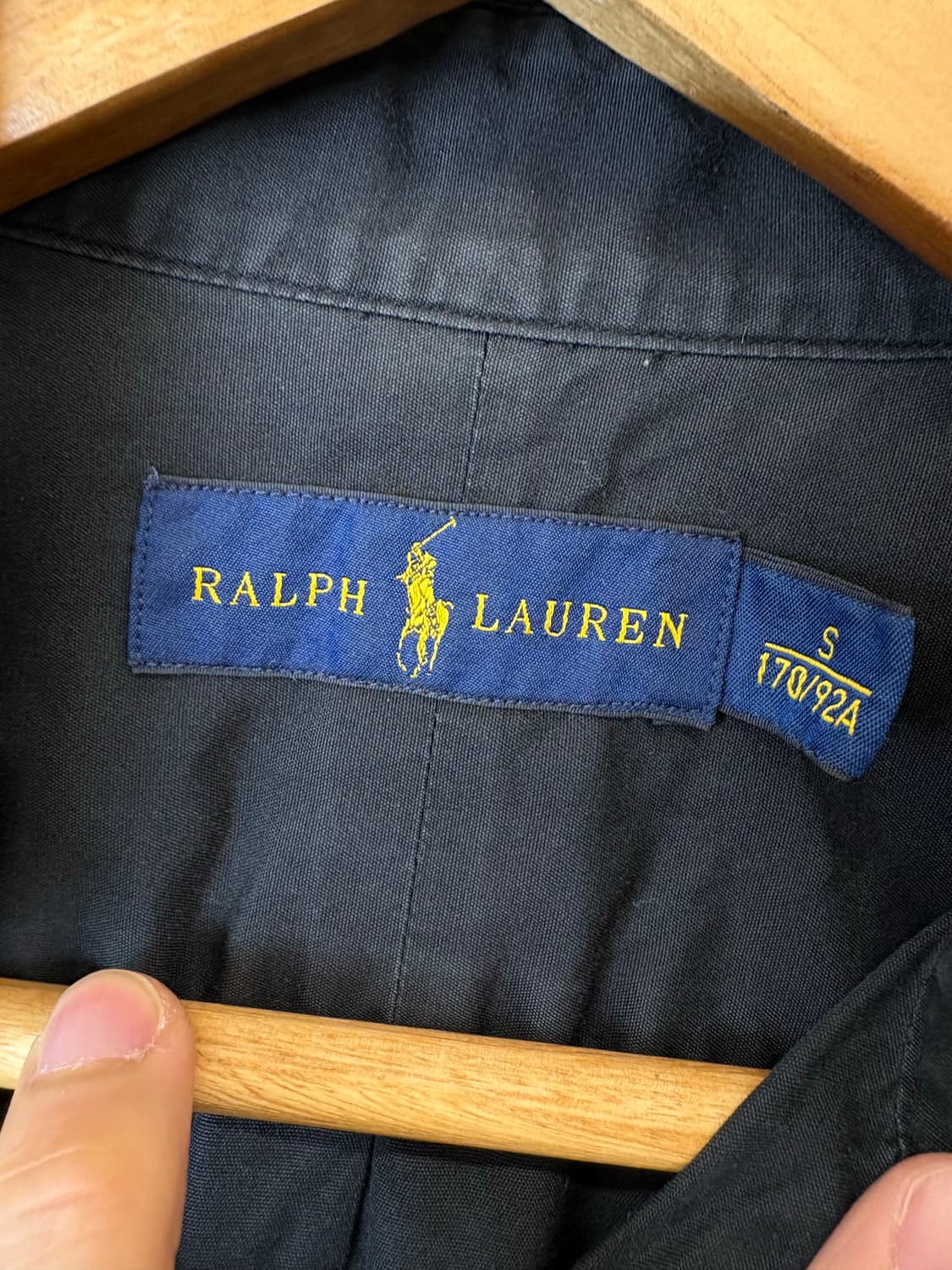 폴로랄프로렌 신형 블랙 솔리드 셔츠 상품이미지7