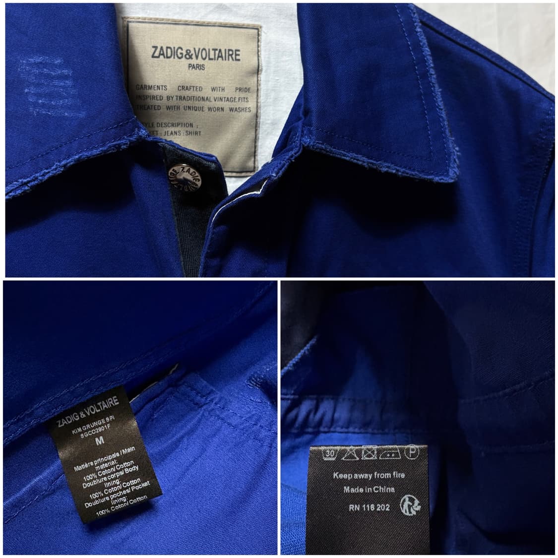 Zadig&Voltaire 쟈딕앤볼테르 여성 야상 자켓 상품이미지5