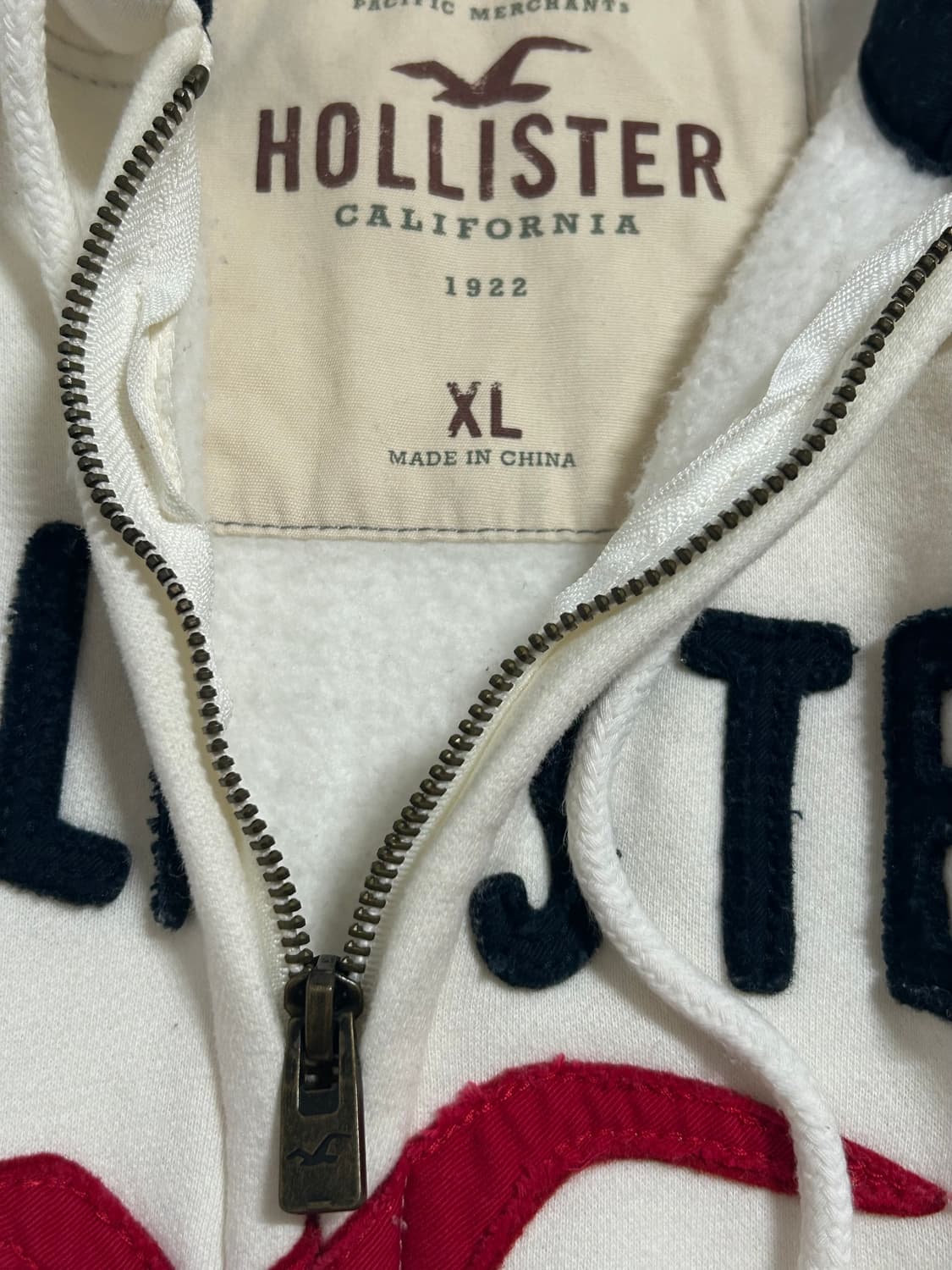 ⭐️유일매물 홀리스터 크림 아이보리 오버핏 후드집업  상품이미지3