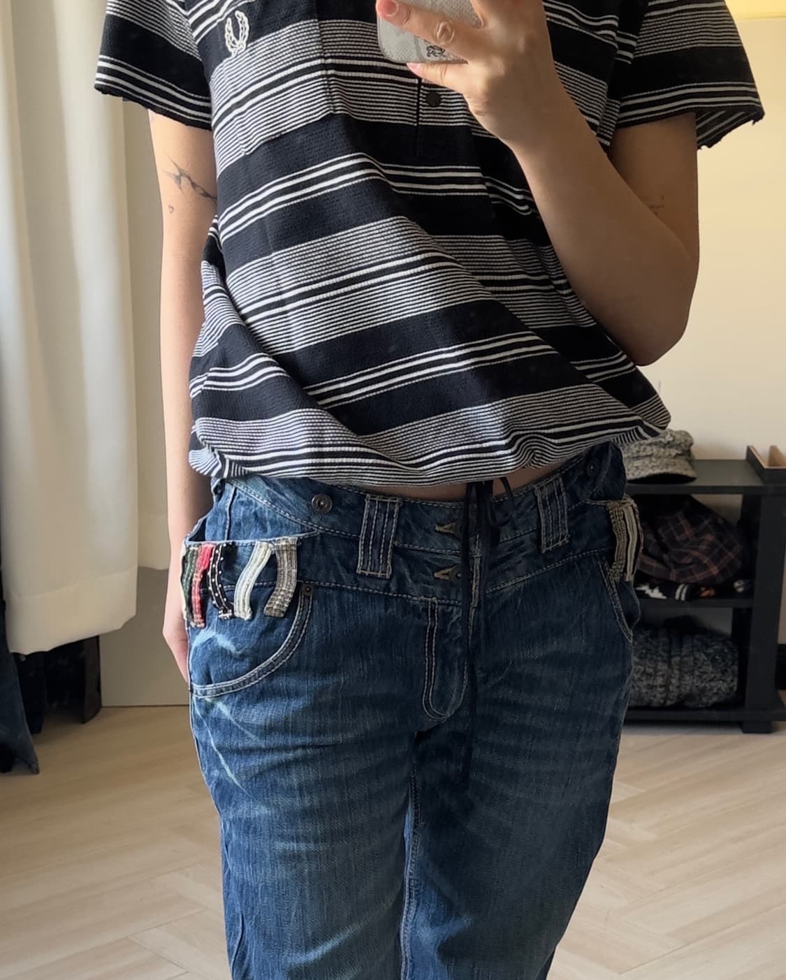 [FRED PERRY]stripe drawstring polo shirt 상품이미지3