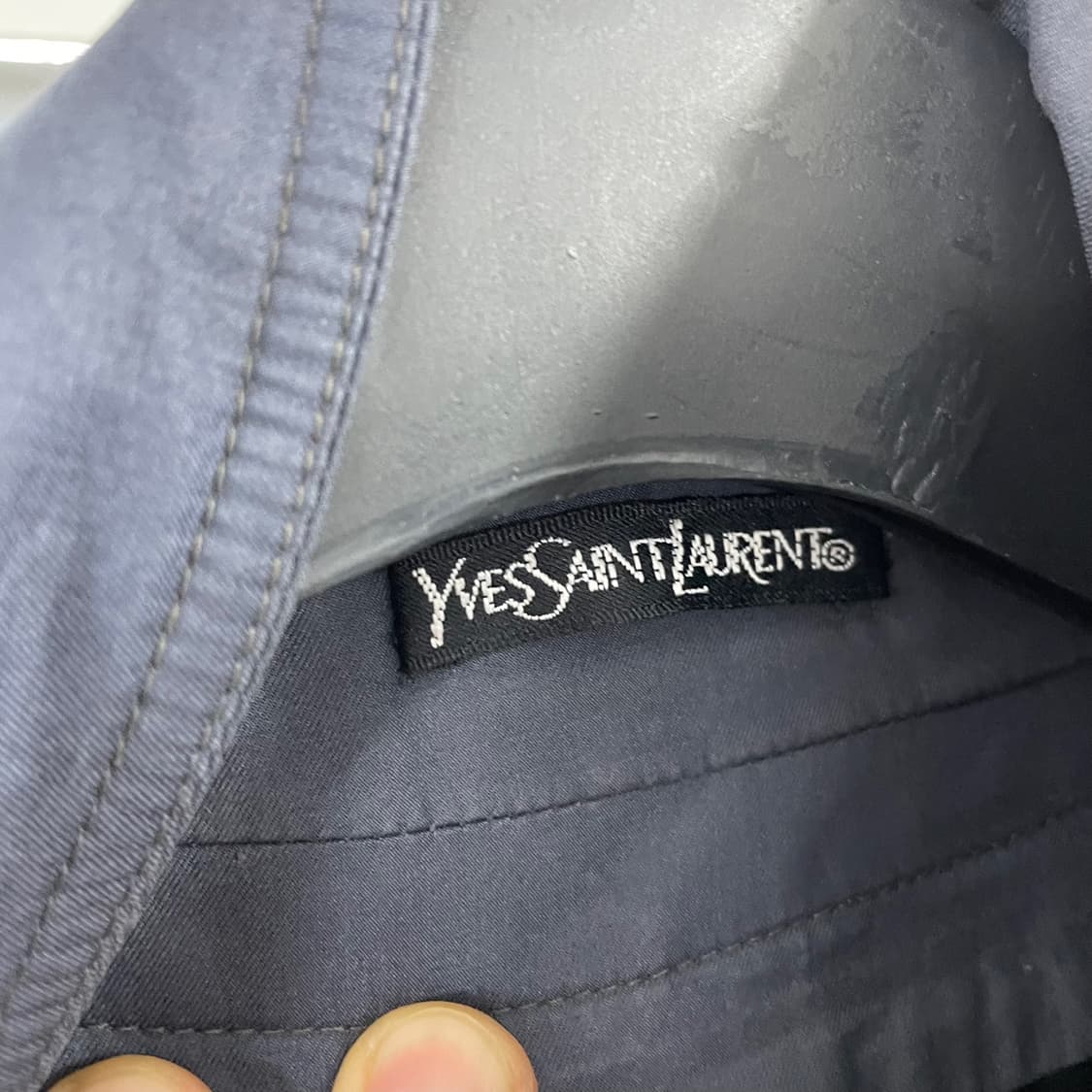 M 입생로랑 싱글 트렌치 롱코트 상품이미지7