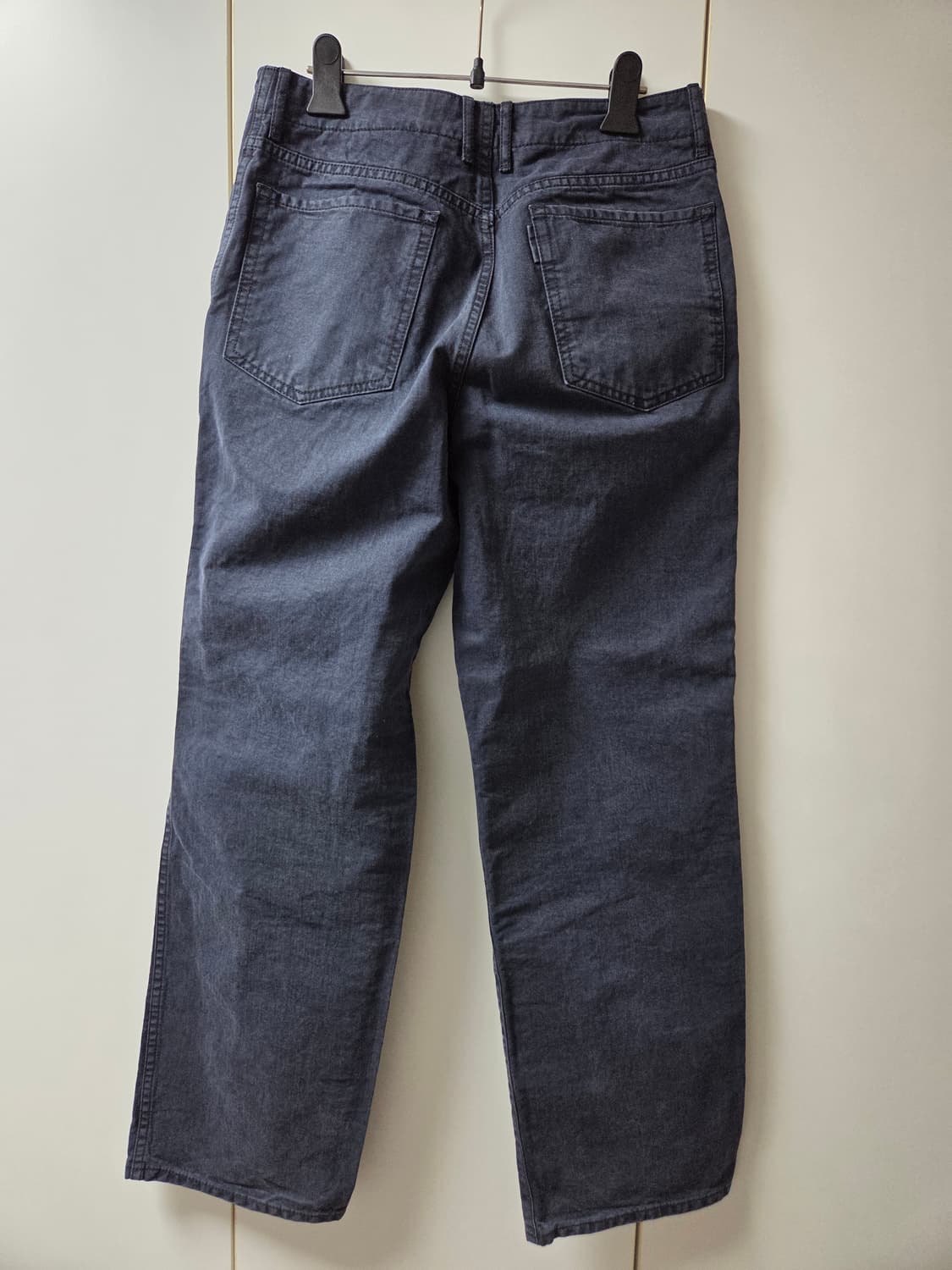 포터리 원워시드 와이드데님  워시드네이비 1사이즈 상품이미지2