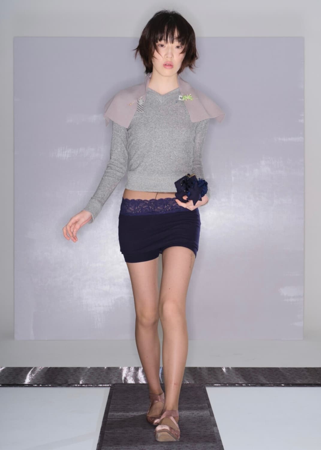 키야기 chiyagi baby lace skirt blue lace 상품이미지1