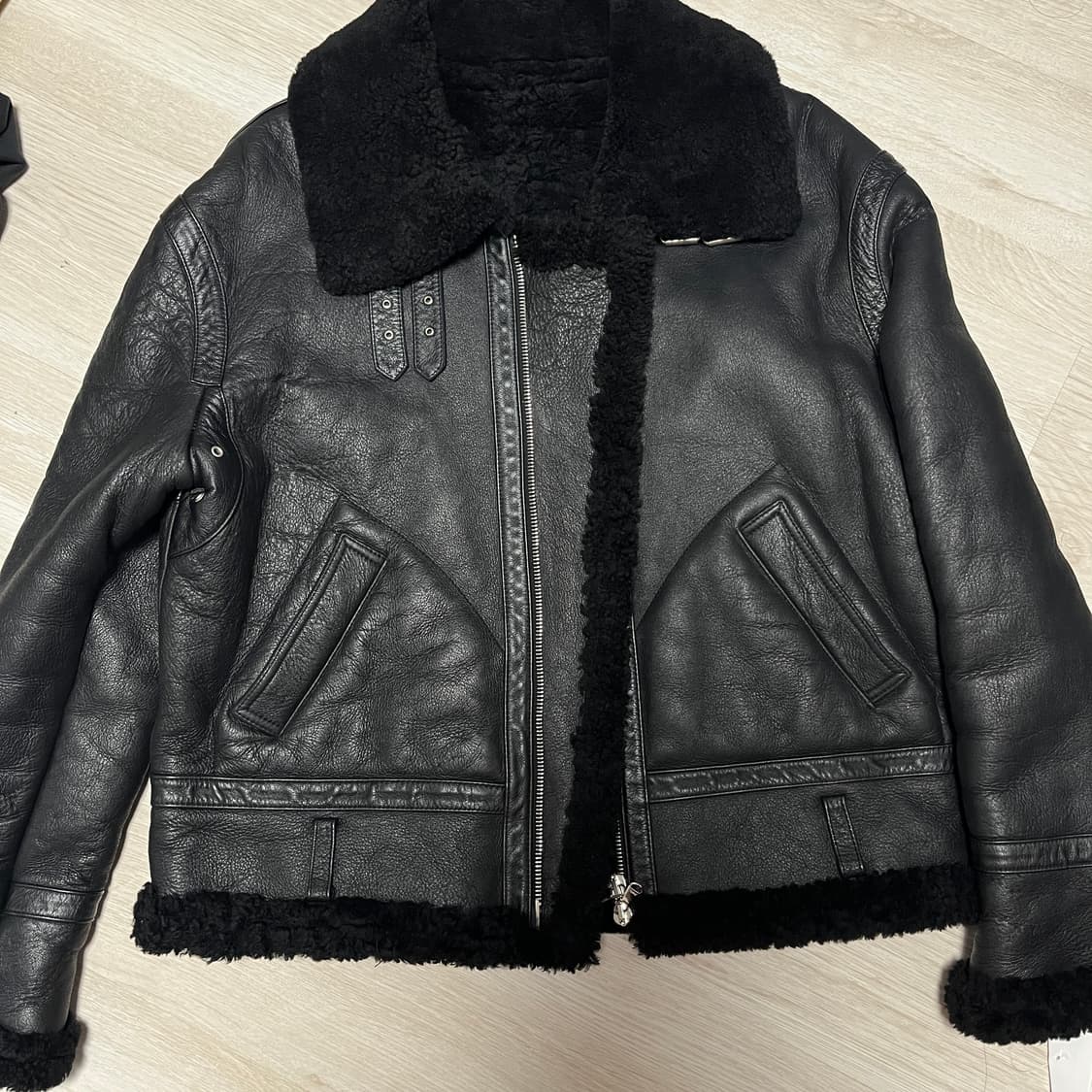 앤더슨벨 카잔 시어링 에비에이터 양가죽 자켓 L사이즈 상품이미지4