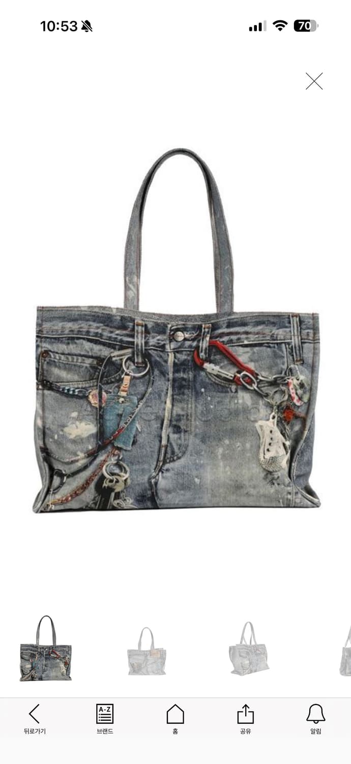 아크네 스튜디오 트롱프뢰유 데님 토트백 상품이미지1