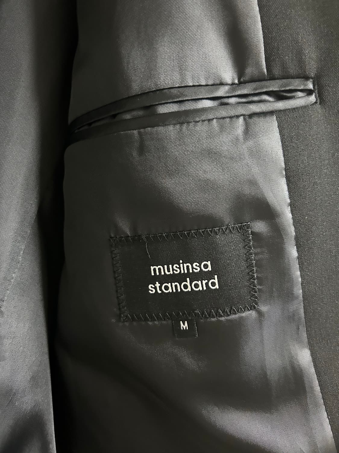 무신사 스탠다드 블랙 블레이저 M 상품이미지2