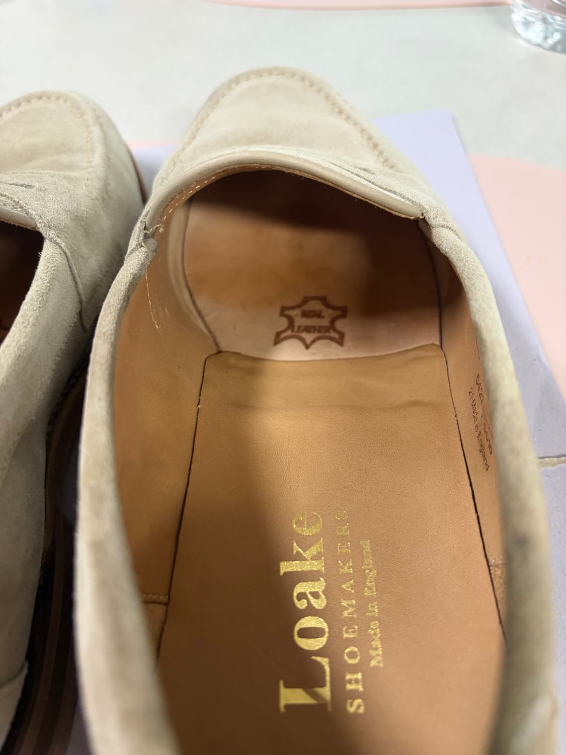 로크 이튼 스웨이드 로퍼 베이지 255 상품이미지5