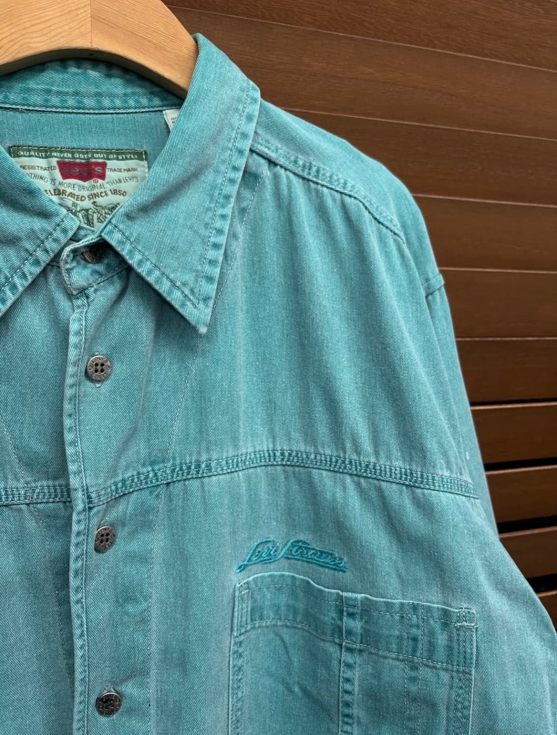 리바이스 빈티지 그린라벨 웨스턴 셔츠 상품이미지4