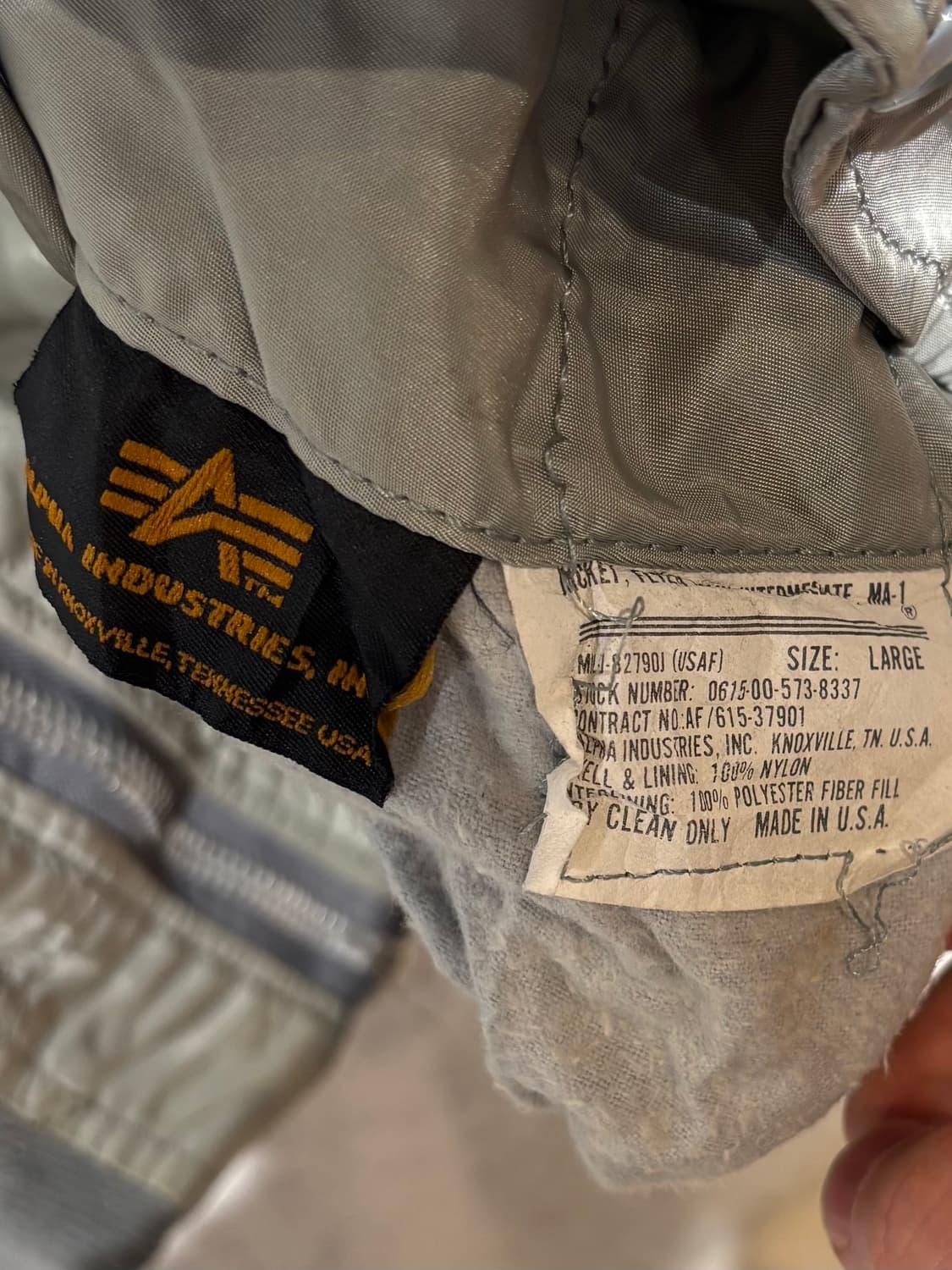 80’s alpha industries ma-1 flight jacket 상품이미지4