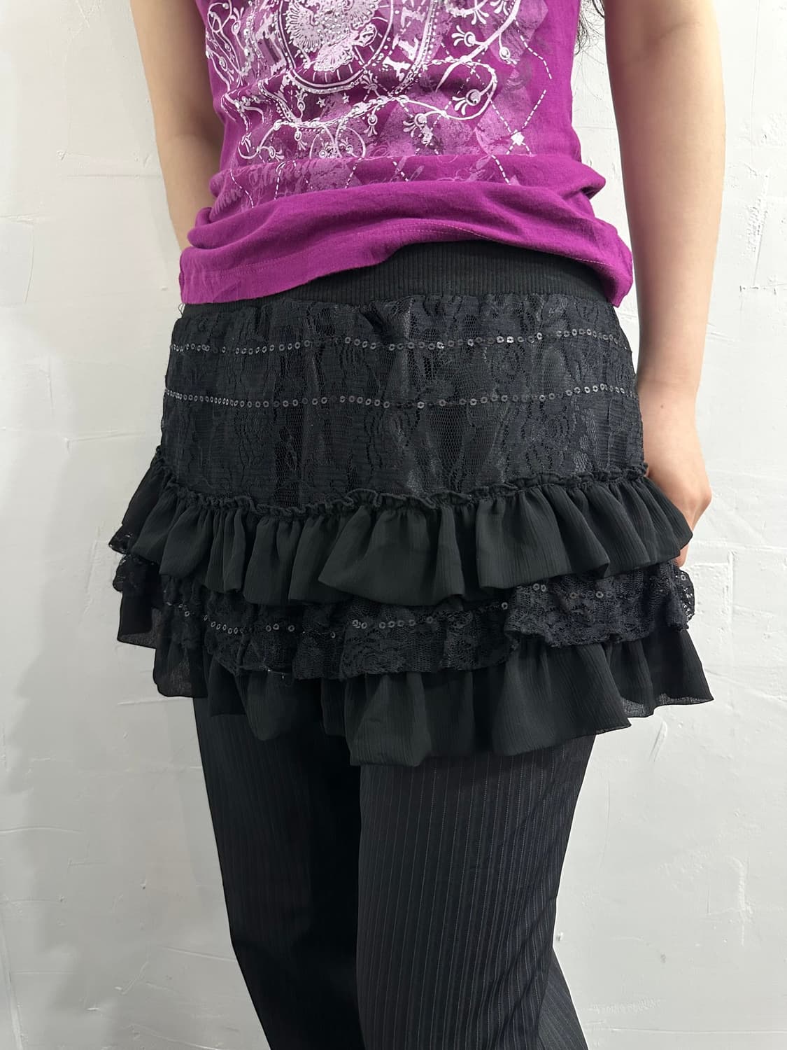 layered mini skirt 상품이미지1